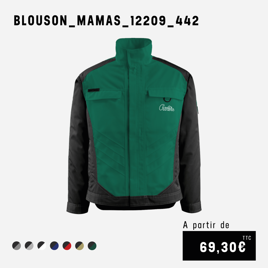 blouson personnalisable paysagiste