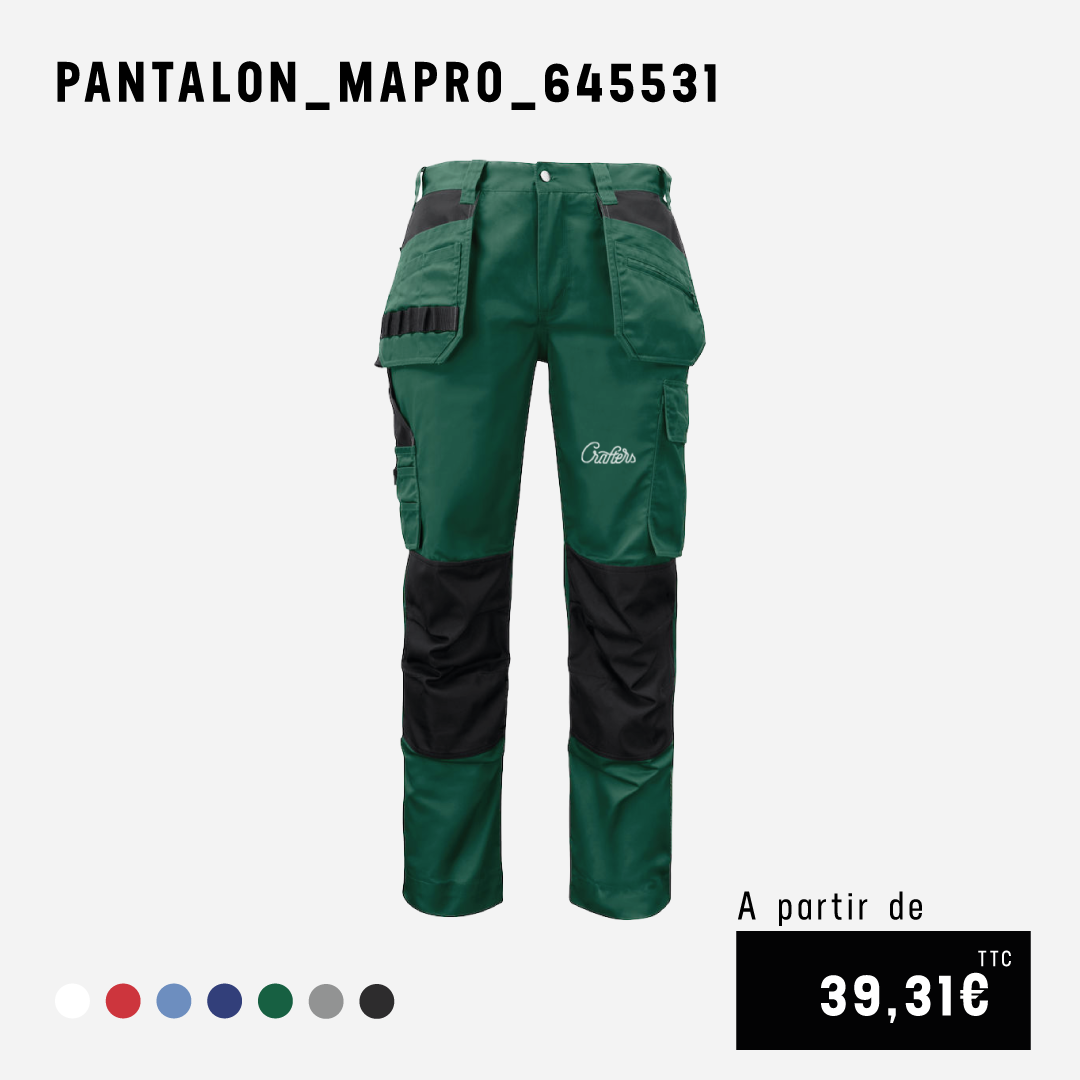 pantalon personnalisable paysagiste