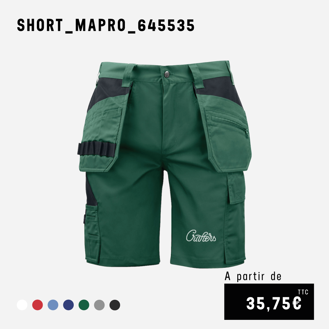 short personnalisable paysagiste