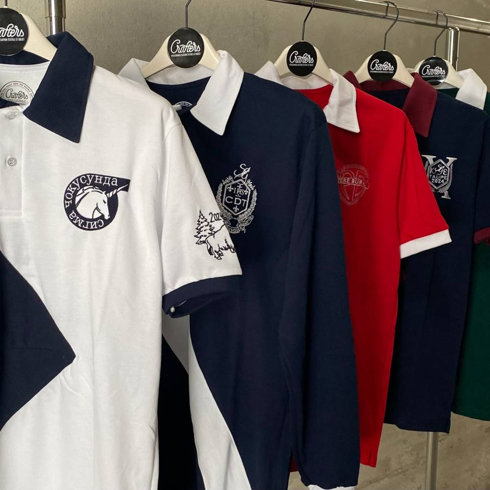 polos personnalises Ginnette broderie multi couleurs