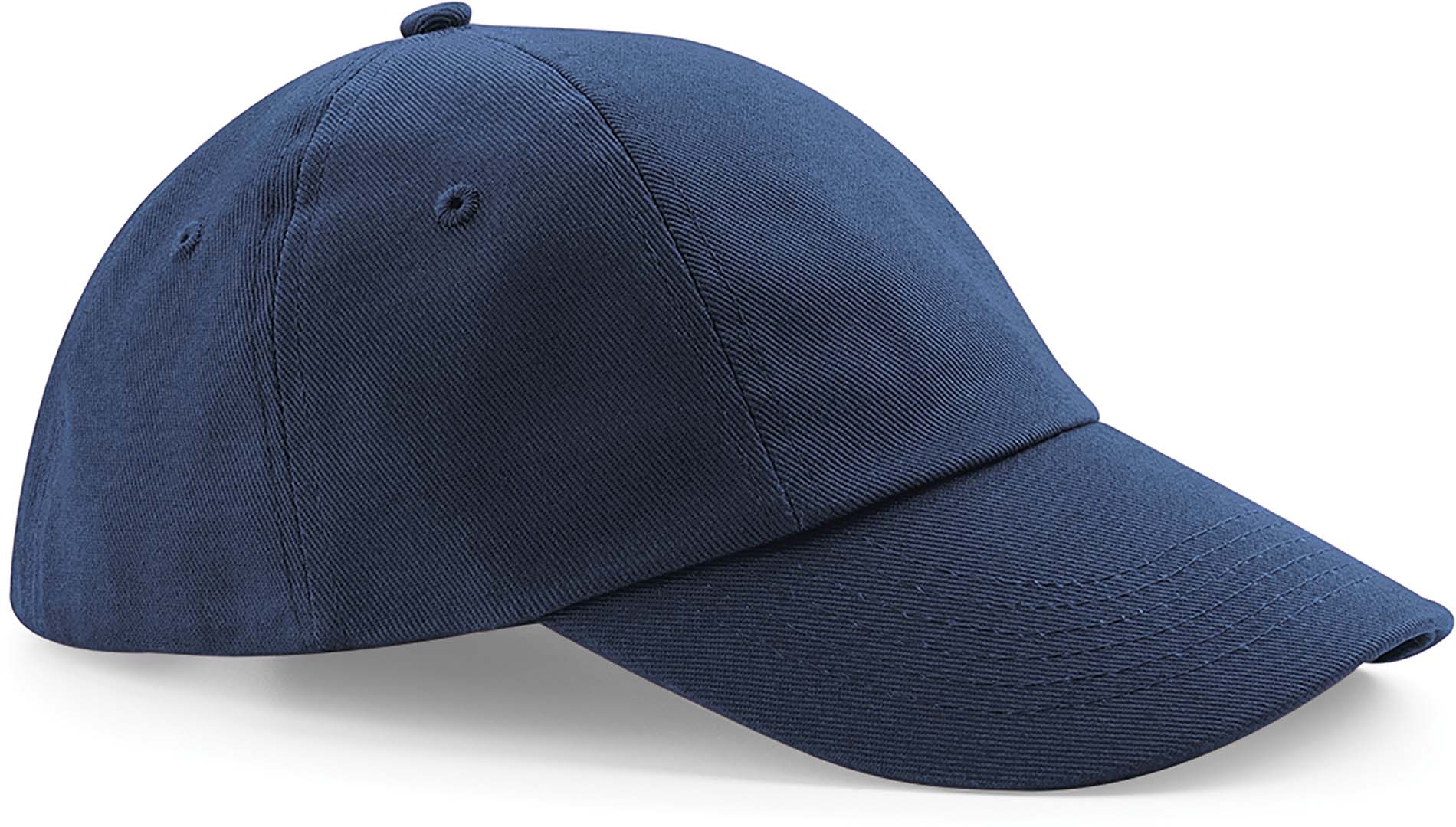 Casquette profil bas en coton drill French Navy Bleu, à personnaliser avec le logo de votre club. Casquette profil bas en coton drill French Navy Bleu
