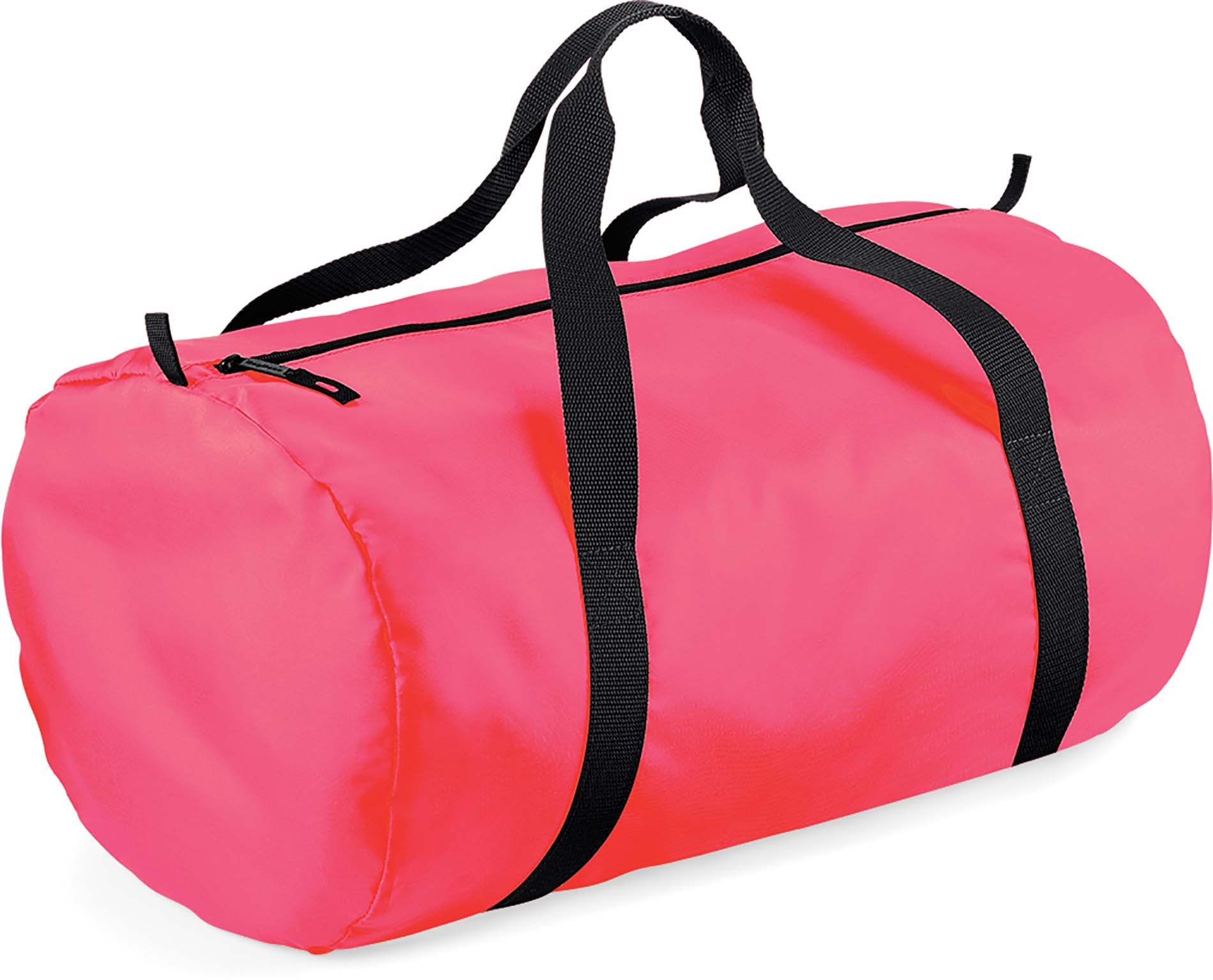 Sac fourre tout pliable Fluorescent Pink / Black Rose, à personnaliser avec le logo de votre club. Sac fourre tout pliable Fluorescent Pink / Black Rose