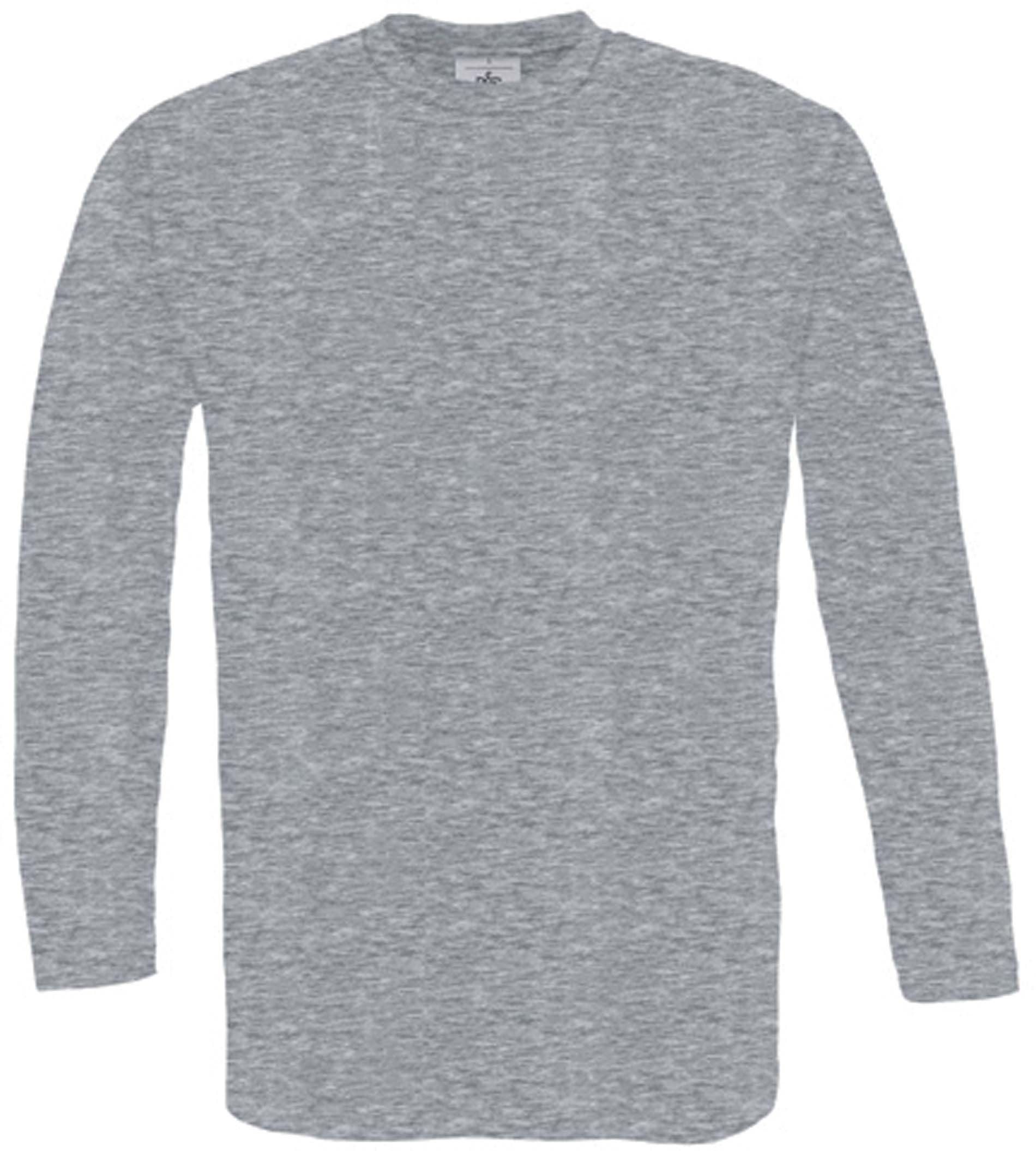 T-SHIRT MANCHES LONGUES EXACT150 Sport Grey Gris, à personnaliser avec le logo de votre club. T-SHIRT MANCHES LONGUES EXACT150 Sport Grey Gris