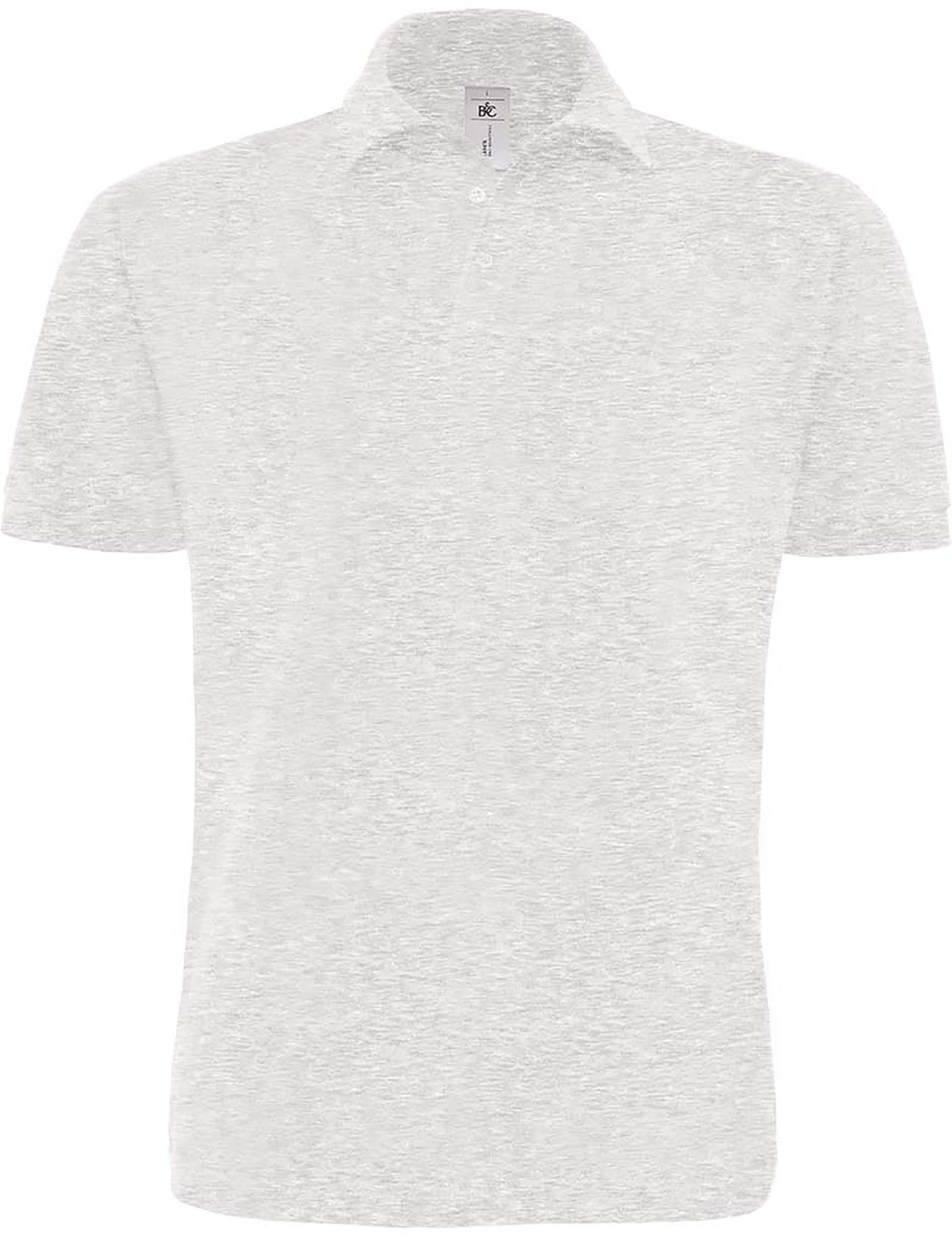 Polo homme piqué lourd HEAVYMILL Gris Ash, à personnaliser avec le logo de votre club. Polo homme piqué lourd HEAVYMILL Gris Ash