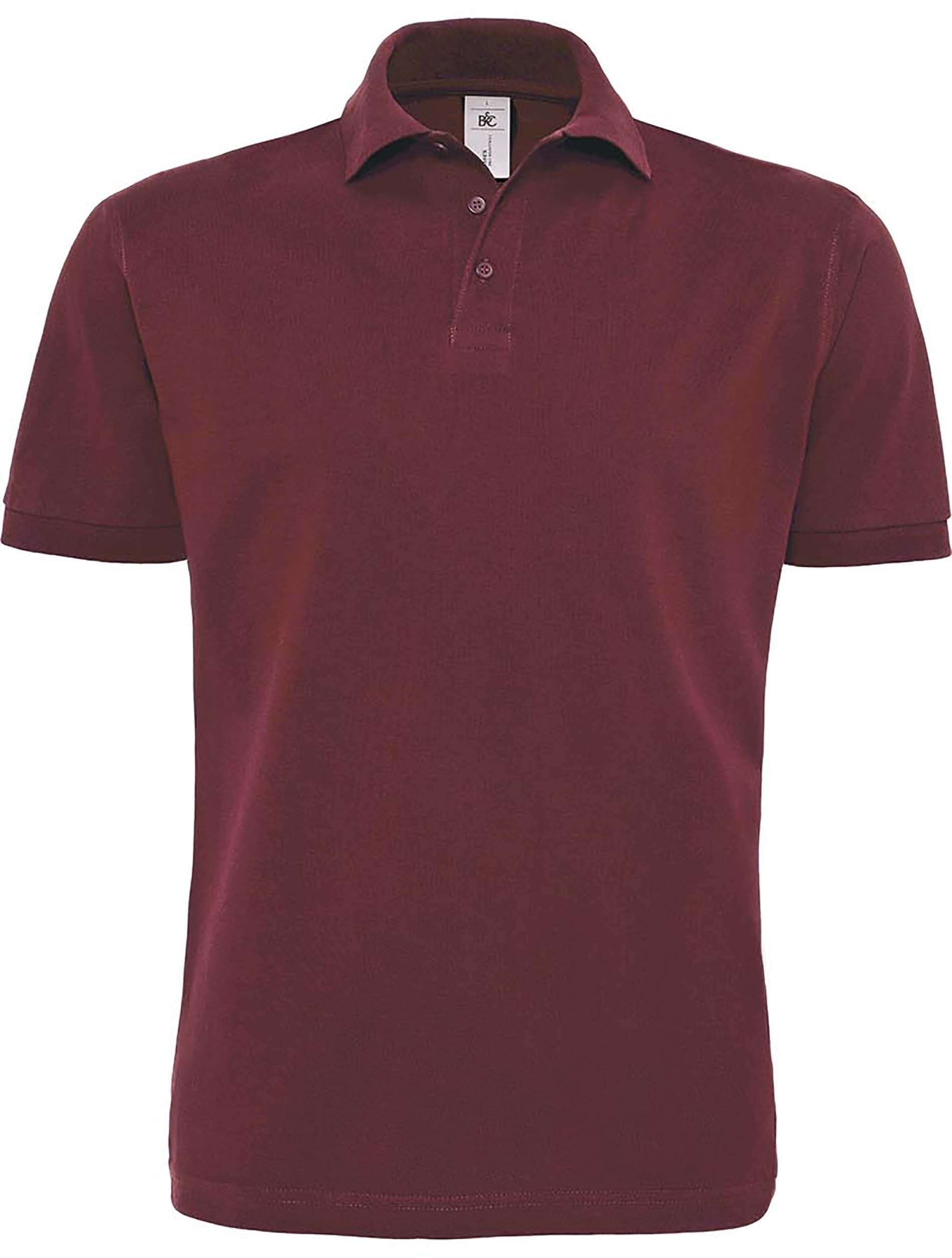 Polo homme piqué lourd HEAVYMILL Bordeaux Burgundy, à personnaliser avec le logo de votre club. Polo homme piqué lourd HEAVYMILL Bordeaux Burgundy