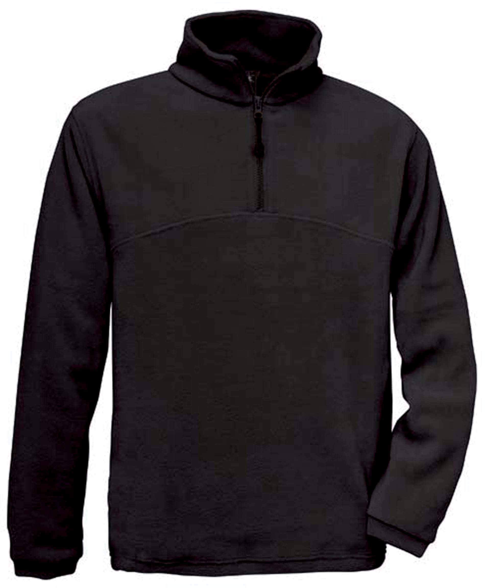 HIGHLANDER _Polaire col zippé Black Noir, à personnaliser avec le logo de votre club. HIGHLANDER _Polaire col zippé Black Noir