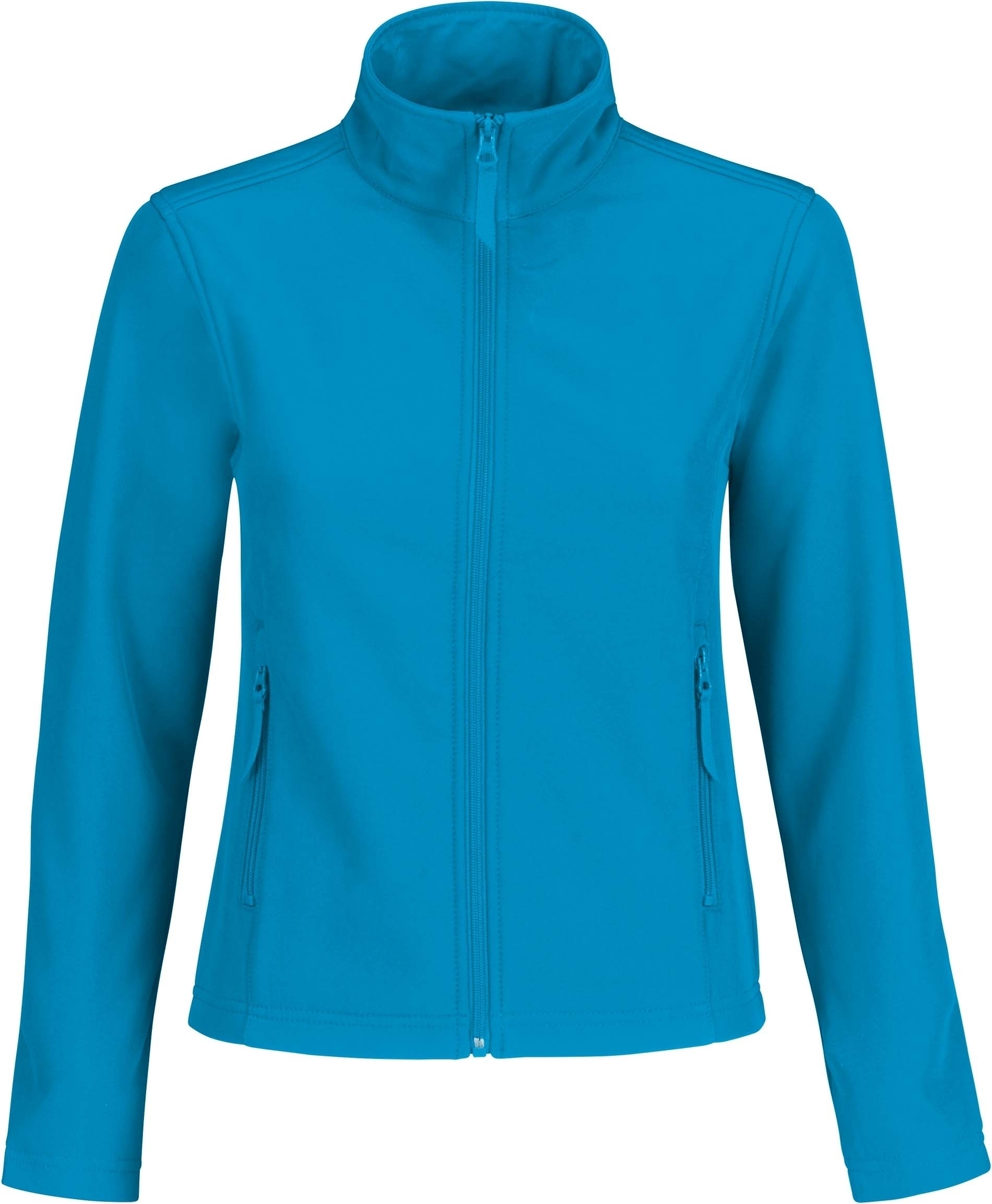 ID.701 Women Veste Softshell Femme Bleu Atoll / Ghost Grey, à personnaliser avec le logo de votre club. ID.701 Women Veste Softshell Femme Bleu Atoll / Ghost Grey