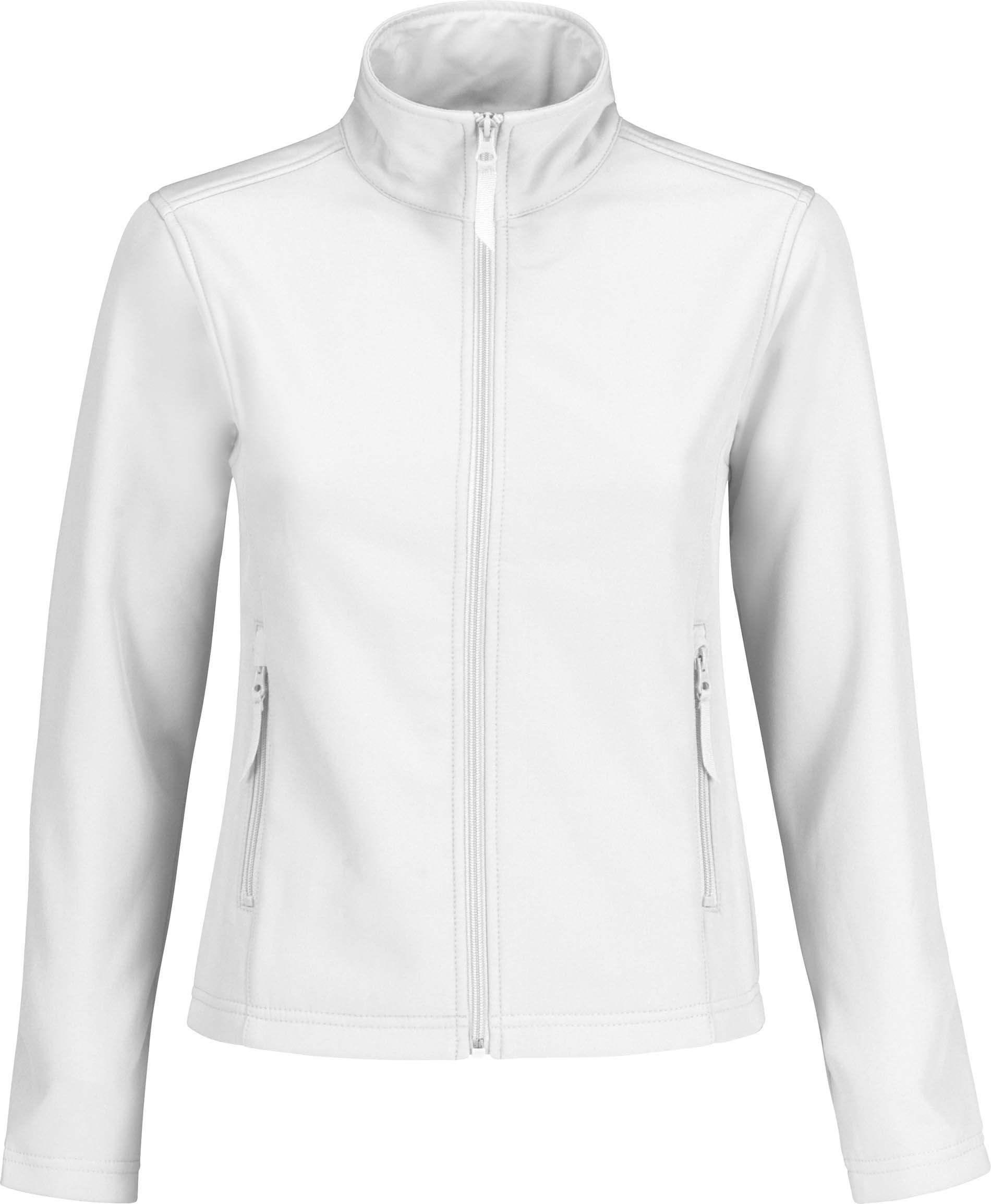 ID.701 Women Veste Softshell Femme Blanc White / White, à personnaliser avec le logo de votre club. ID.701 Women Veste Softshell Femme Blanc White / White