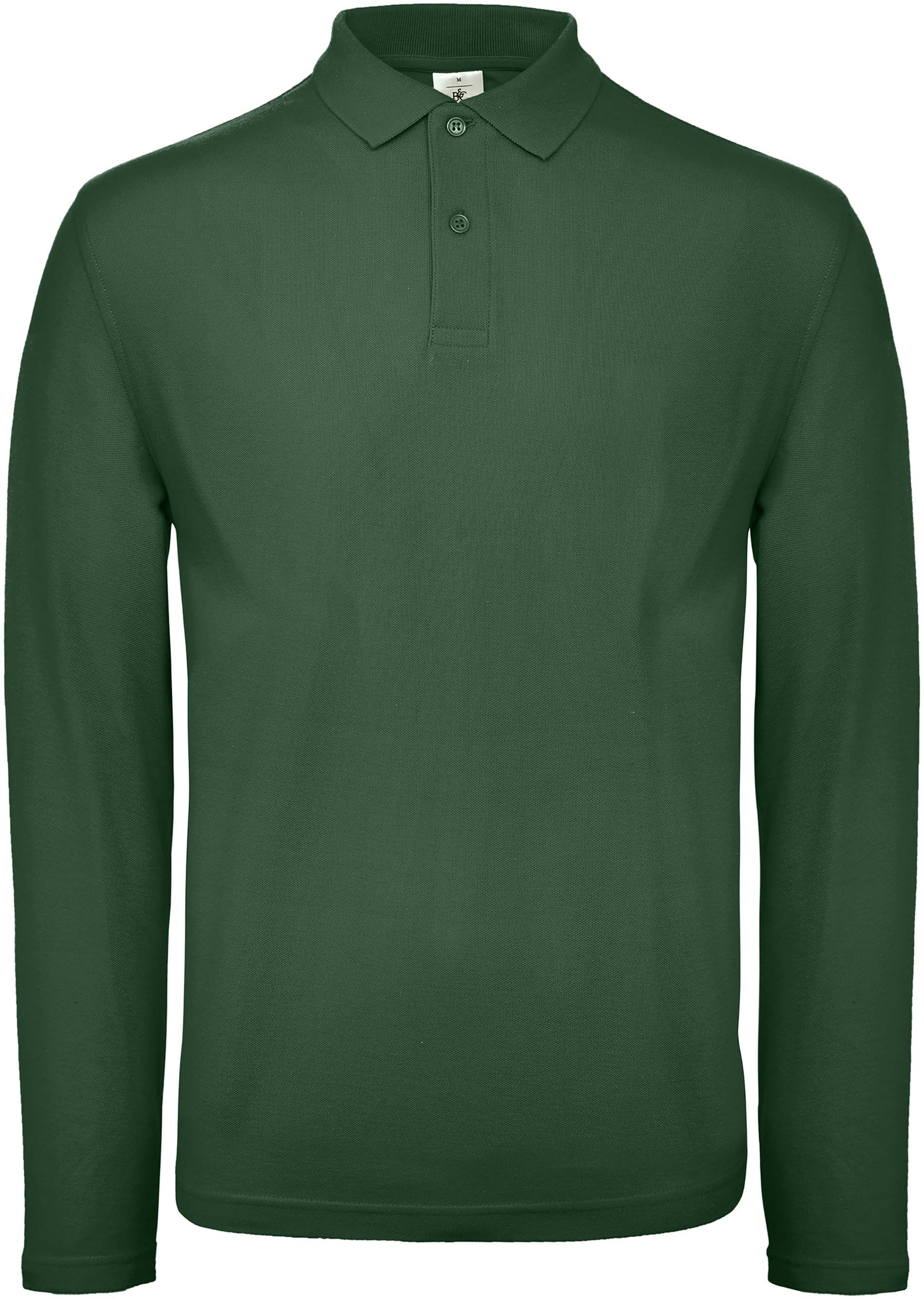 Polo homme ID.001 manches longues Bottle Green, à personnaliser avec le logo de votre club. Polo homme ID.001 manches longues Bottle Green