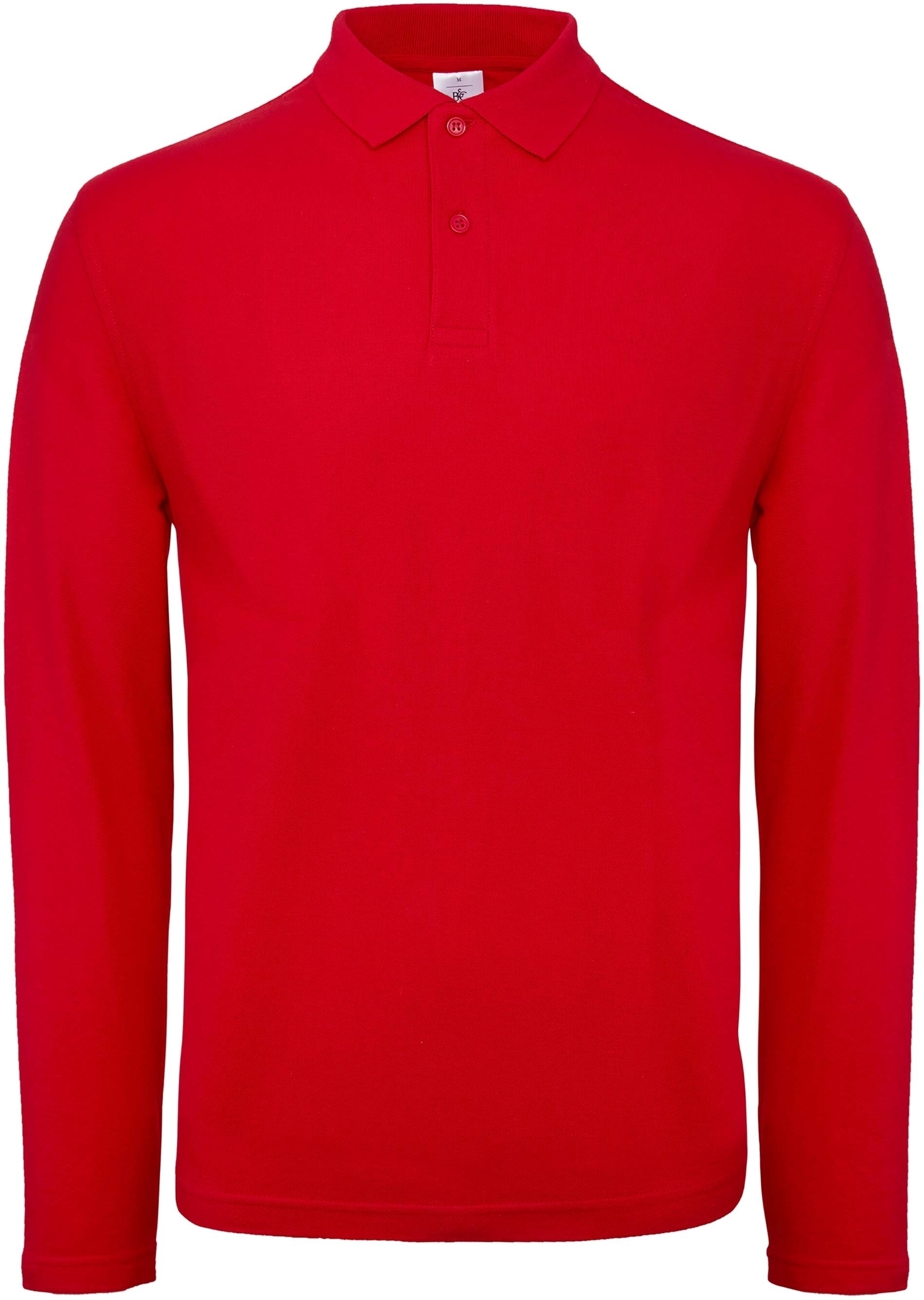 Polo homme ID.001 manches longues Red, à personnaliser avec le logo de votre club. Polo homme ID.001 manches longues Red