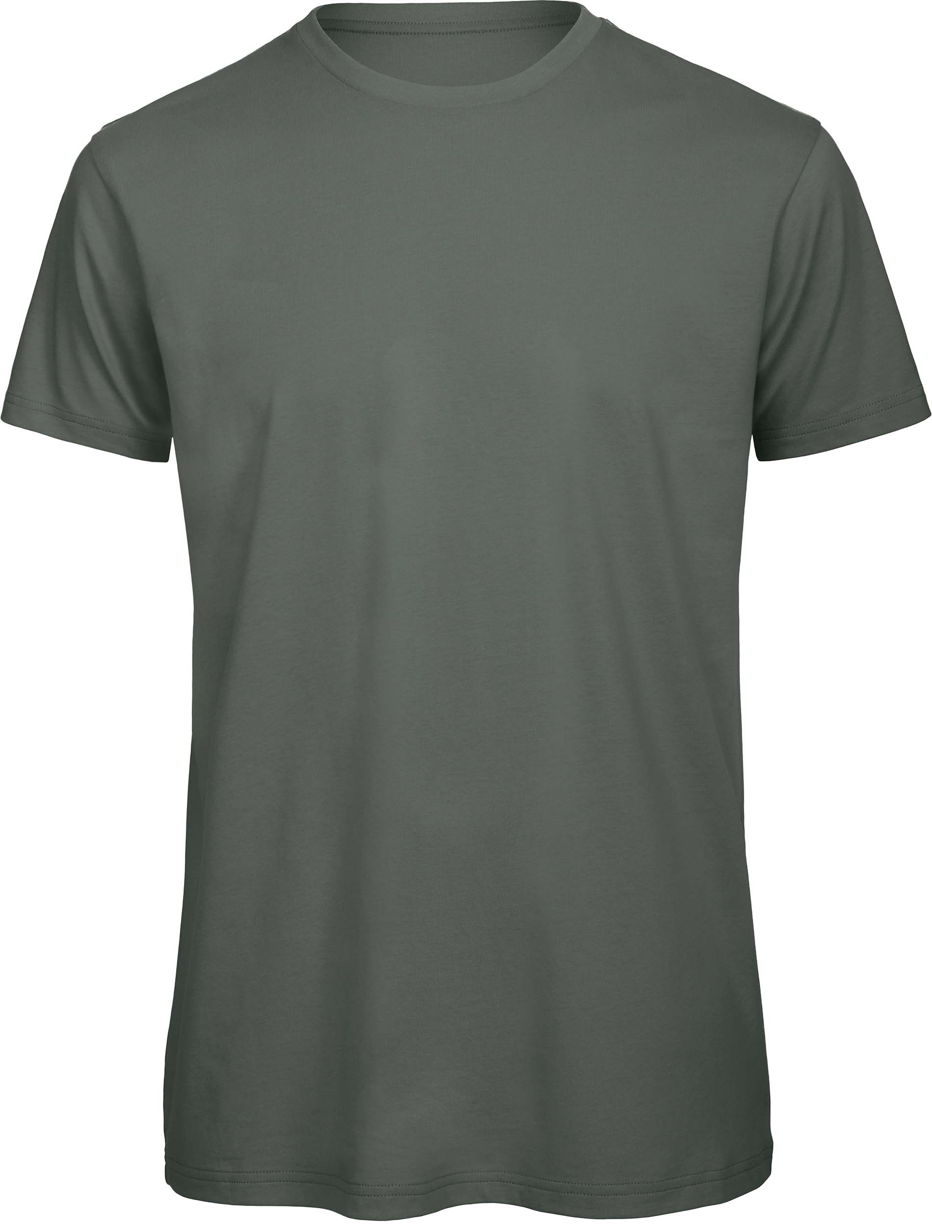 T-shirt bio Homme Vert Millennial Khaki, à personnaliser avec le logo de votre club. T-shirt bio Homme Vert Millennial Khaki