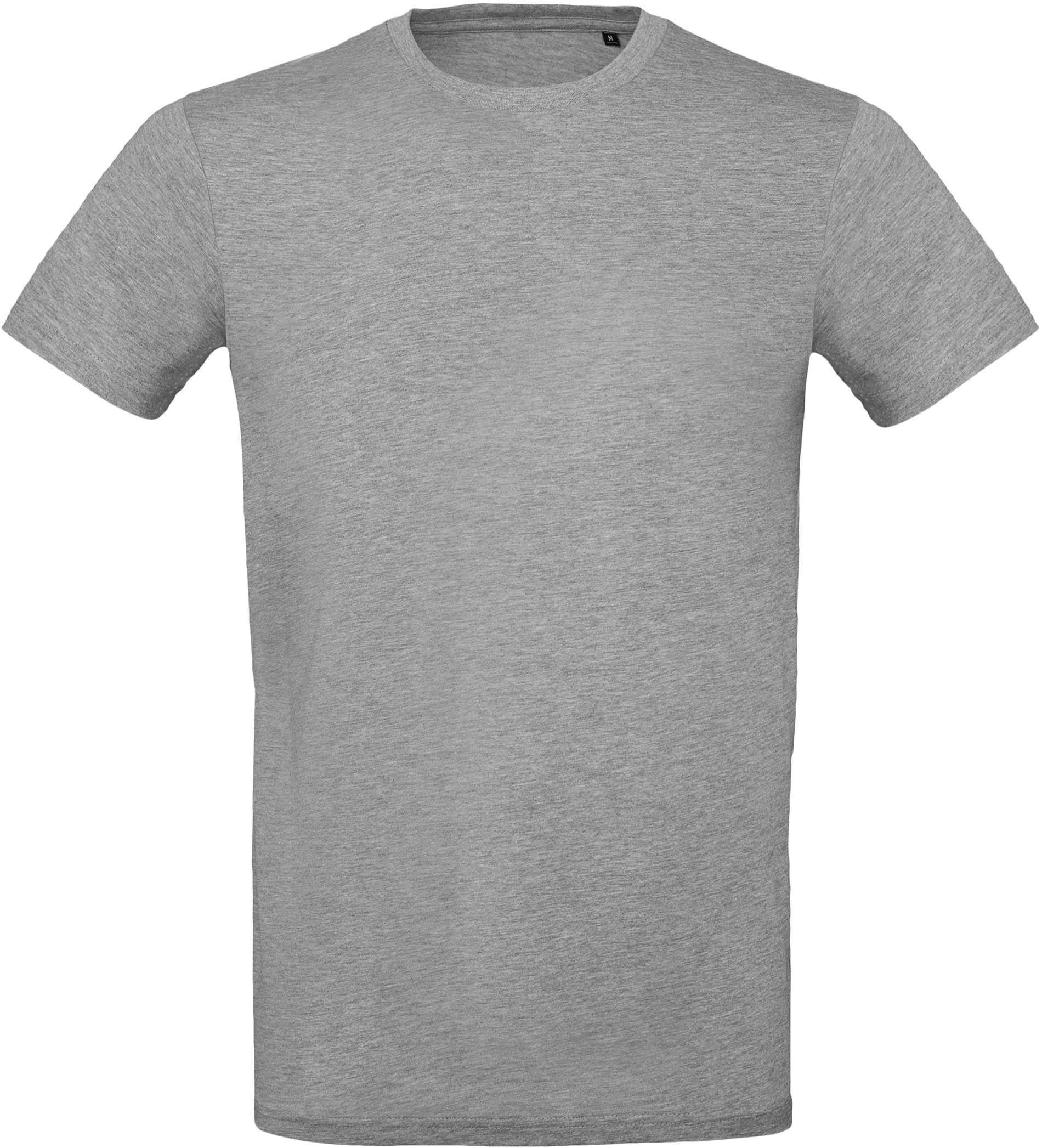 T-shirt bio homme Inspire Plus Sport Grey, à personnaliser avec le logo de votre club. T-shirt bio homme Inspire Plus Sport Grey