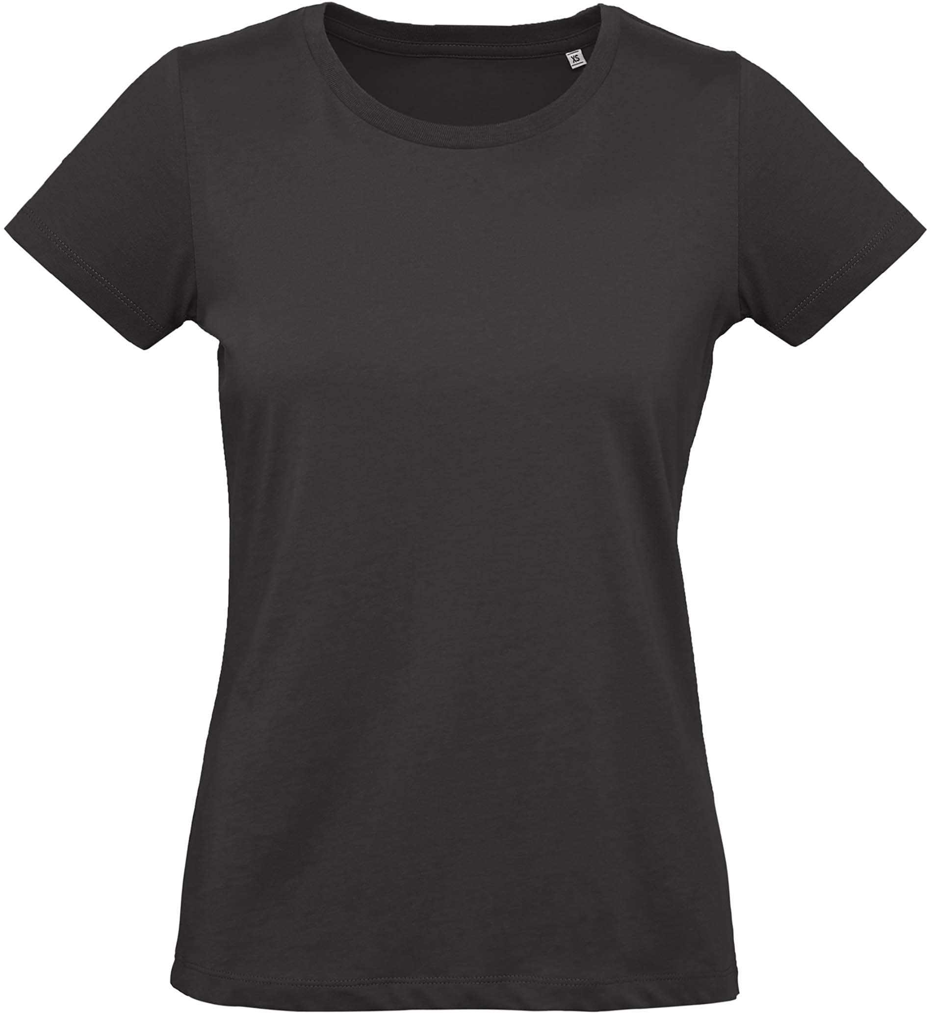 T-shirt bio femme Inspire Plus Black, à personnaliser avec le logo de votre club. T-shirt bio femme Inspire Plus Black