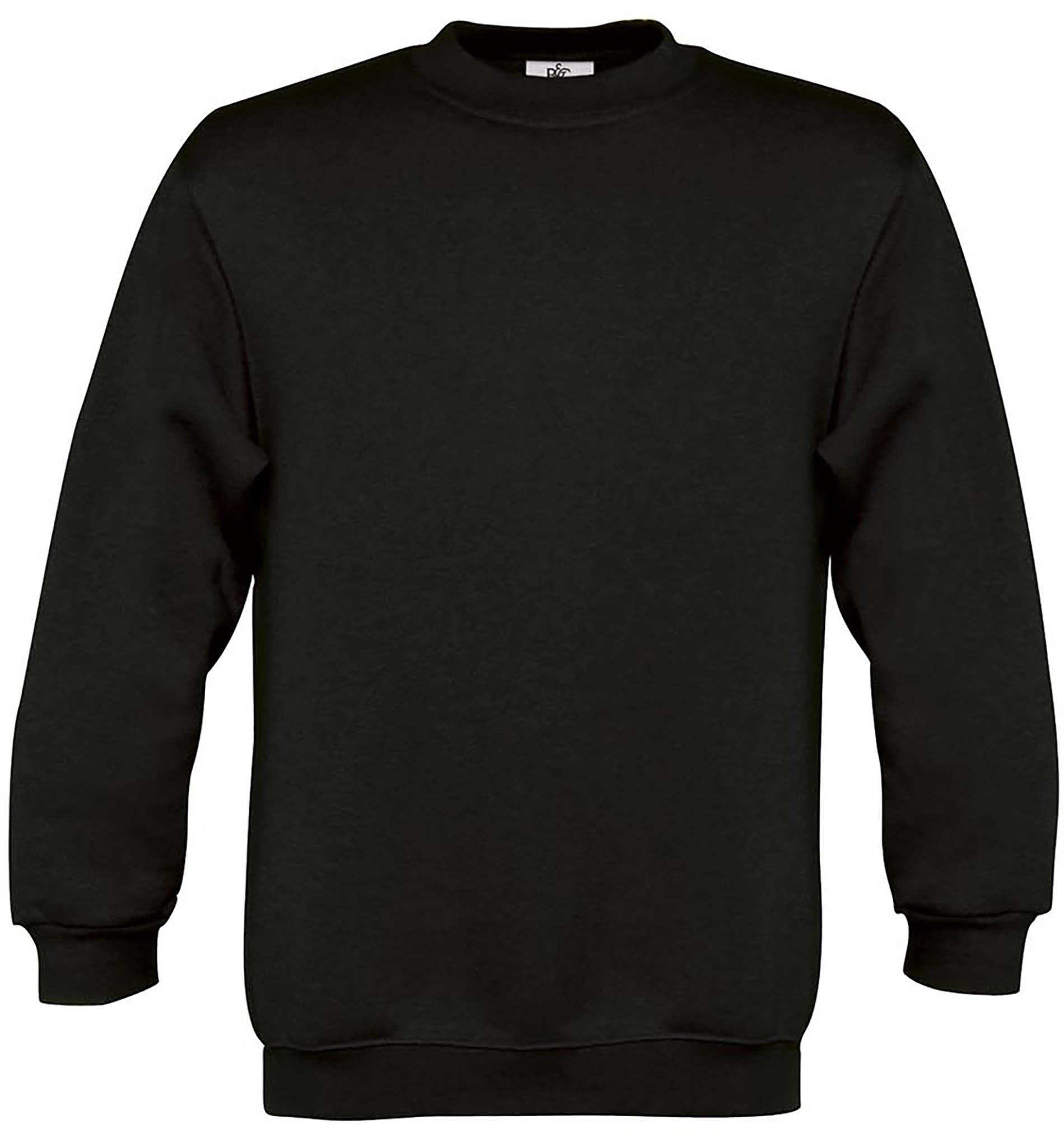 Sweat-shirt enfant col rond Black, à personnaliser avec le logo de votre club. Sweat-shirt enfant col rond Black