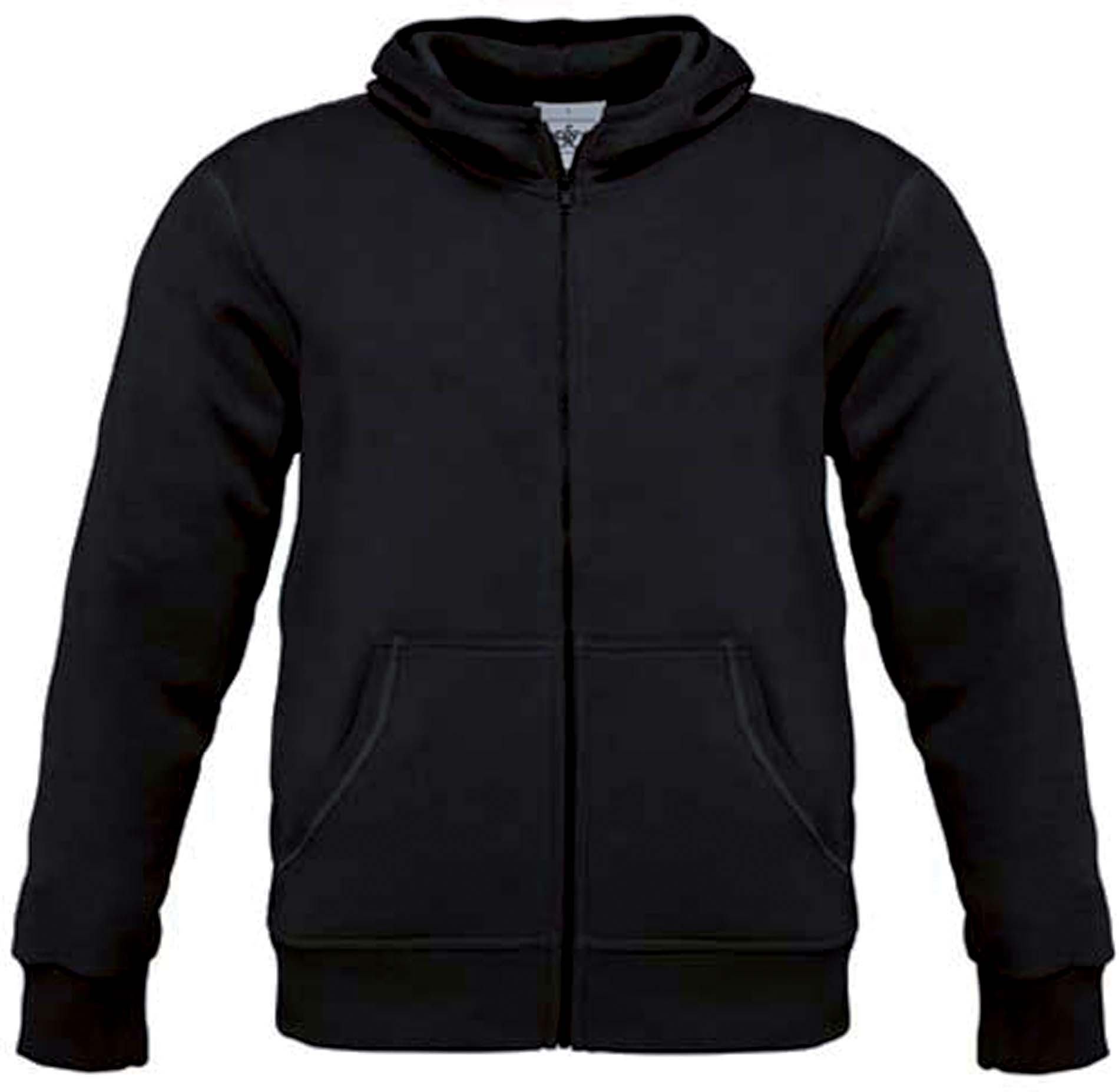 SWEAT-SHIRT HOMME ZIPPÉ CAPUCHE MONSTER Noir Black, à personnaliser avec le logo de votre club. SWEAT-SHIRT HOMME ZIPPÉ CAPUCHE MONSTER Noir Black