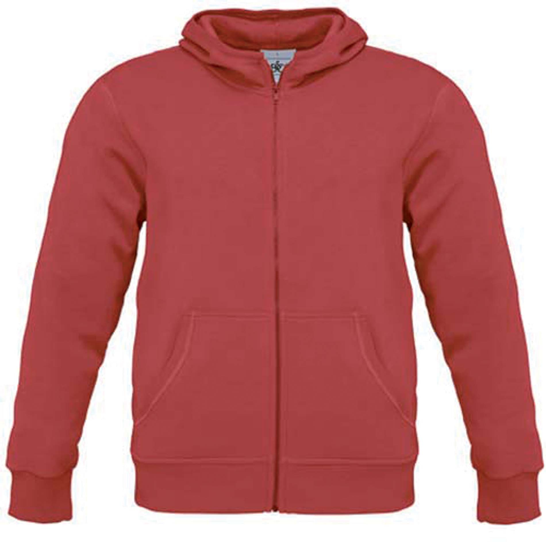 SWEAT-SHIRT HOMME ZIPPÉ CAPUCHE MONSTER Rouge Red, à personnaliser avec le logo de votre club. SWEAT-SHIRT HOMME ZIPPÉ CAPUCHE MONSTER Rouge Red