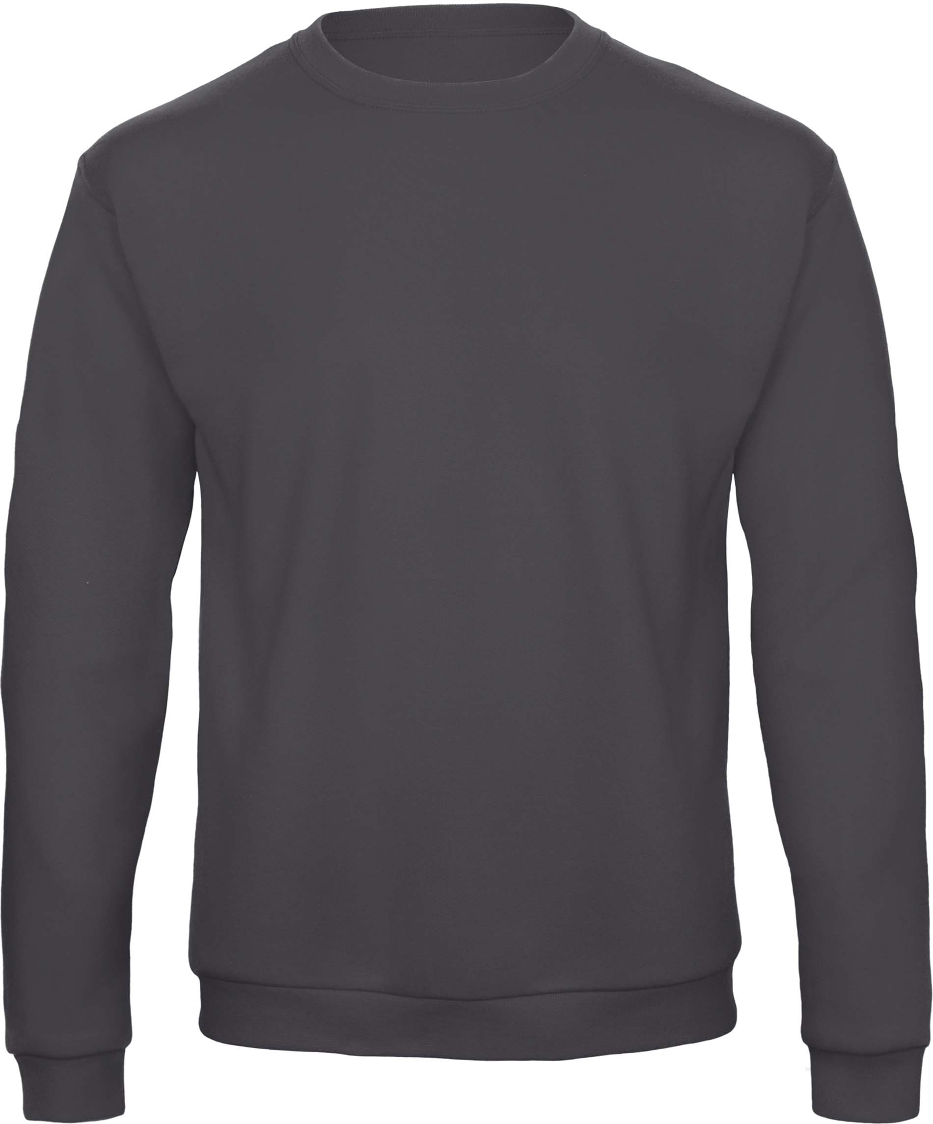 Sweatshirt col rond ID.202 Gris Anthracite, à personnaliser avec le logo de votre club. Sweatshirt col rond ID.202 Gris Anthracite