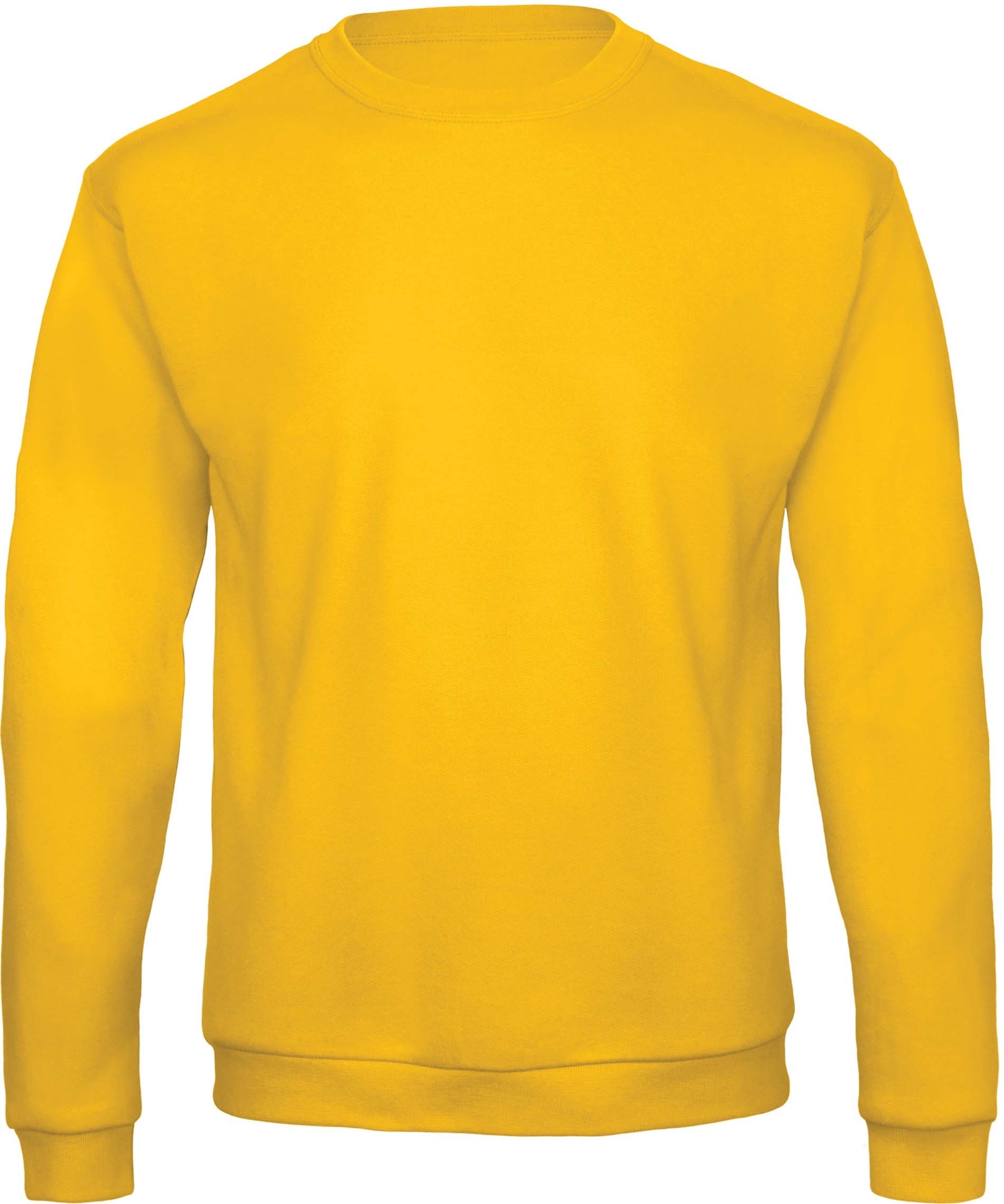 Sweatshirt col rond ID.202 Gold Jaune, à personnaliser avec le logo de votre club. Sweatshirt col rond ID.202 Gold Jaune
