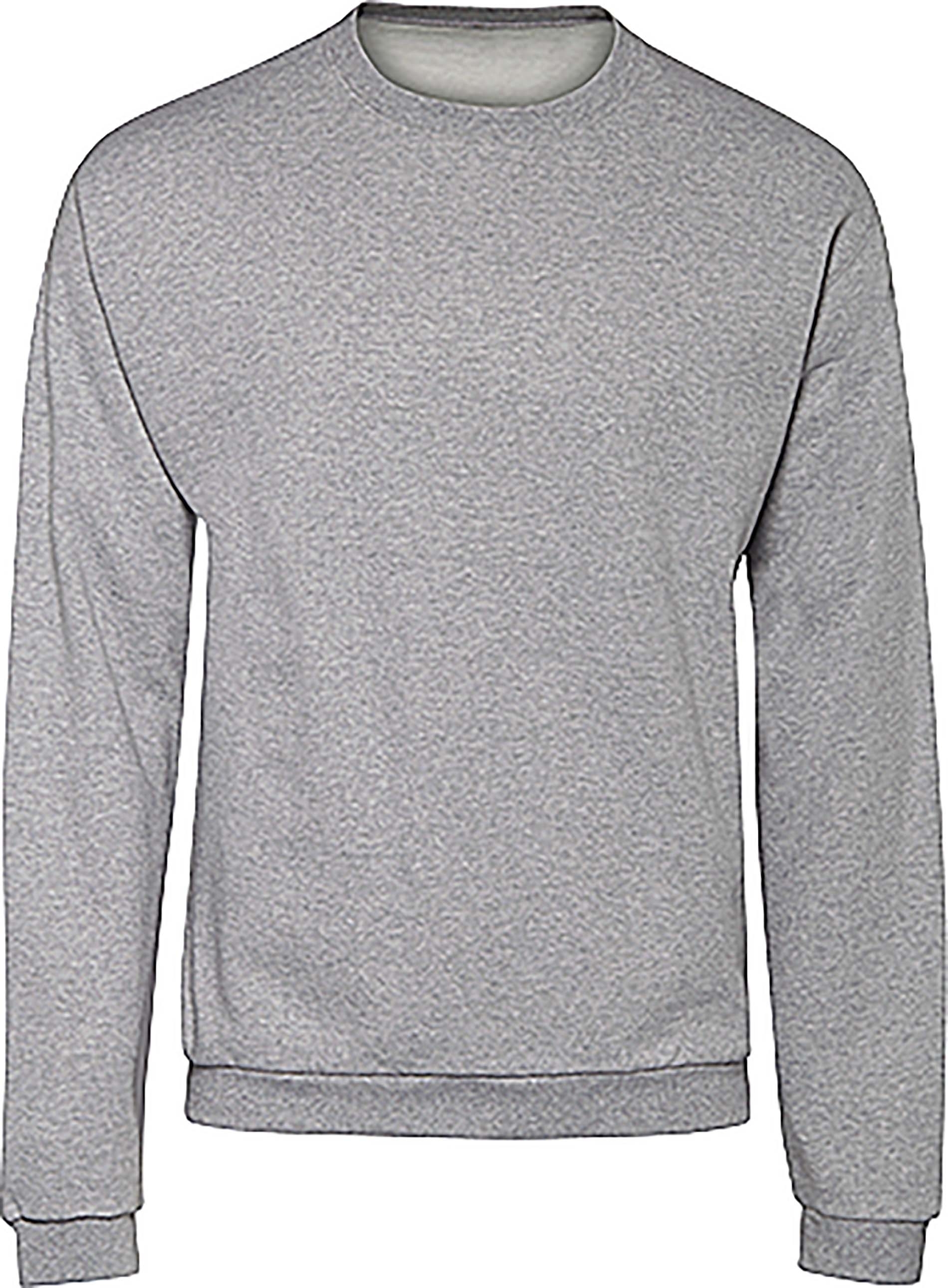 Sweatshirt col rond ID.202 Heather Grey Gris, à personnaliser avec le logo de votre club. Sweatshirt col rond ID.202 Heather Grey Gris