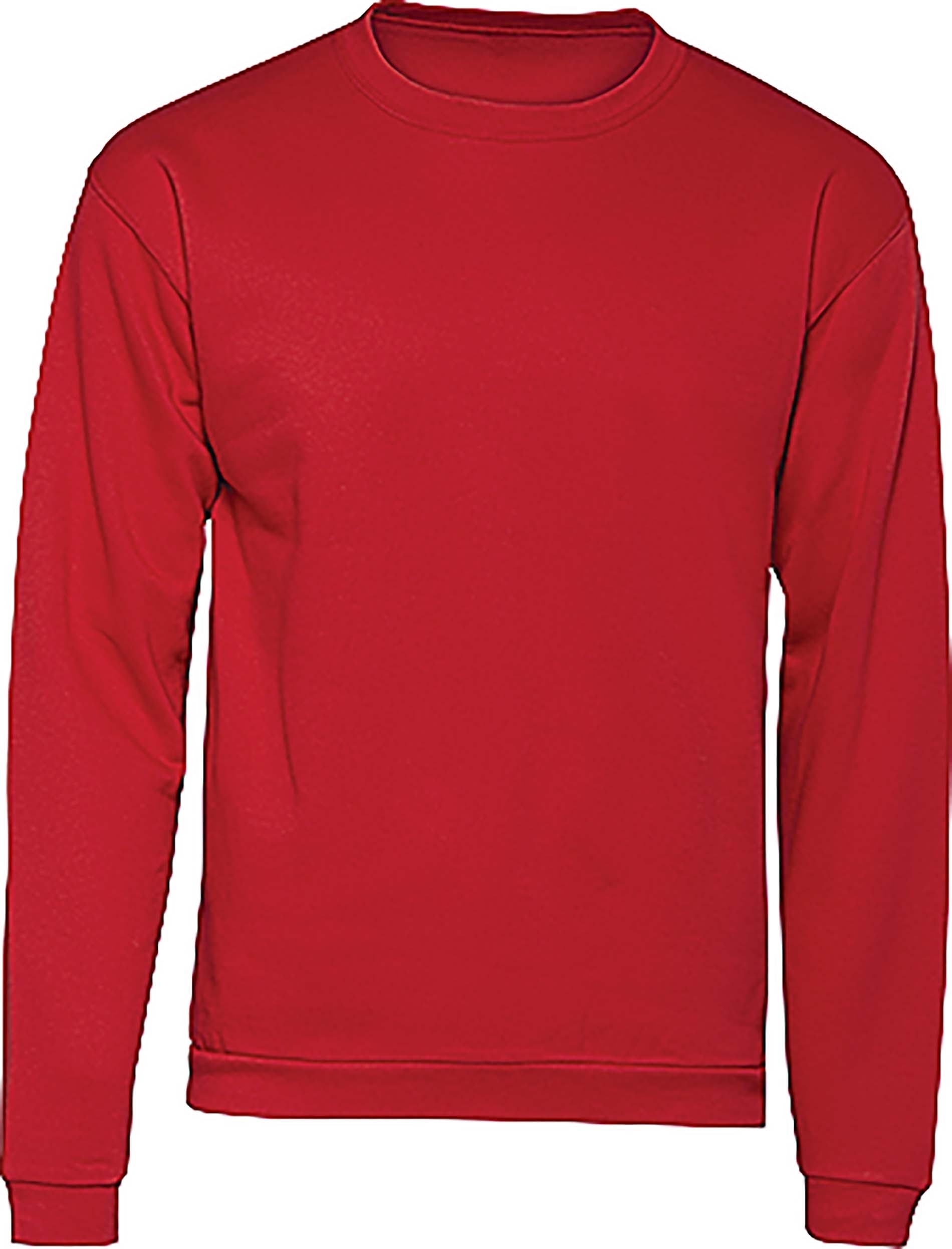 Sweatshirt col rond ID.202 Red Rouge, à personnaliser avec le logo de votre club. Sweatshirt col rond ID.202 Red Rouge