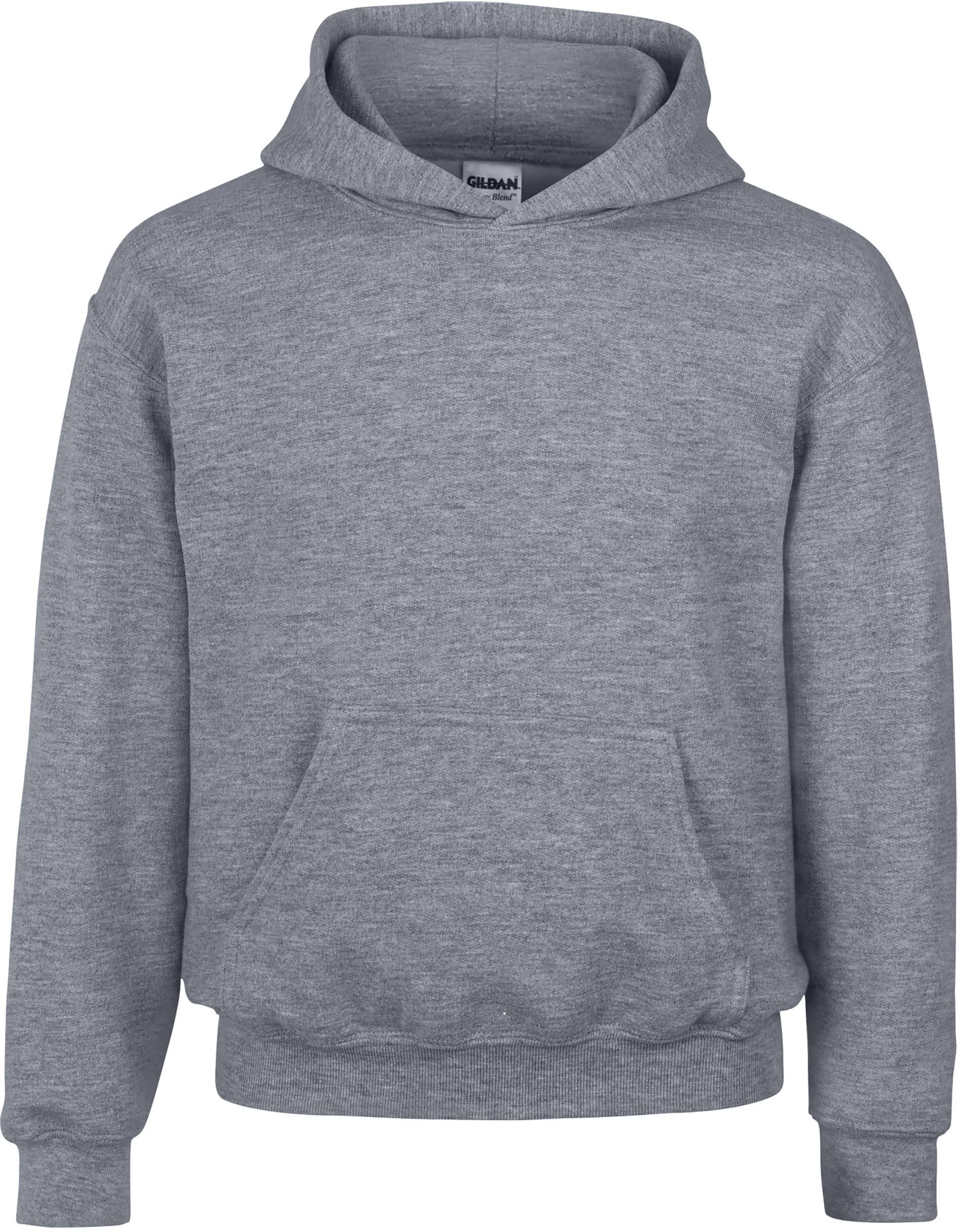 SWEAT-SHIRT ENFANT CAPUCHE HEAVY BLEND™ Graphite Heather Gris, à personnaliser avec le logo de votre club. SWEAT-SHIRT ENFANT CAPUCHE HEAVY BLEND™ Graphite Heather Gris