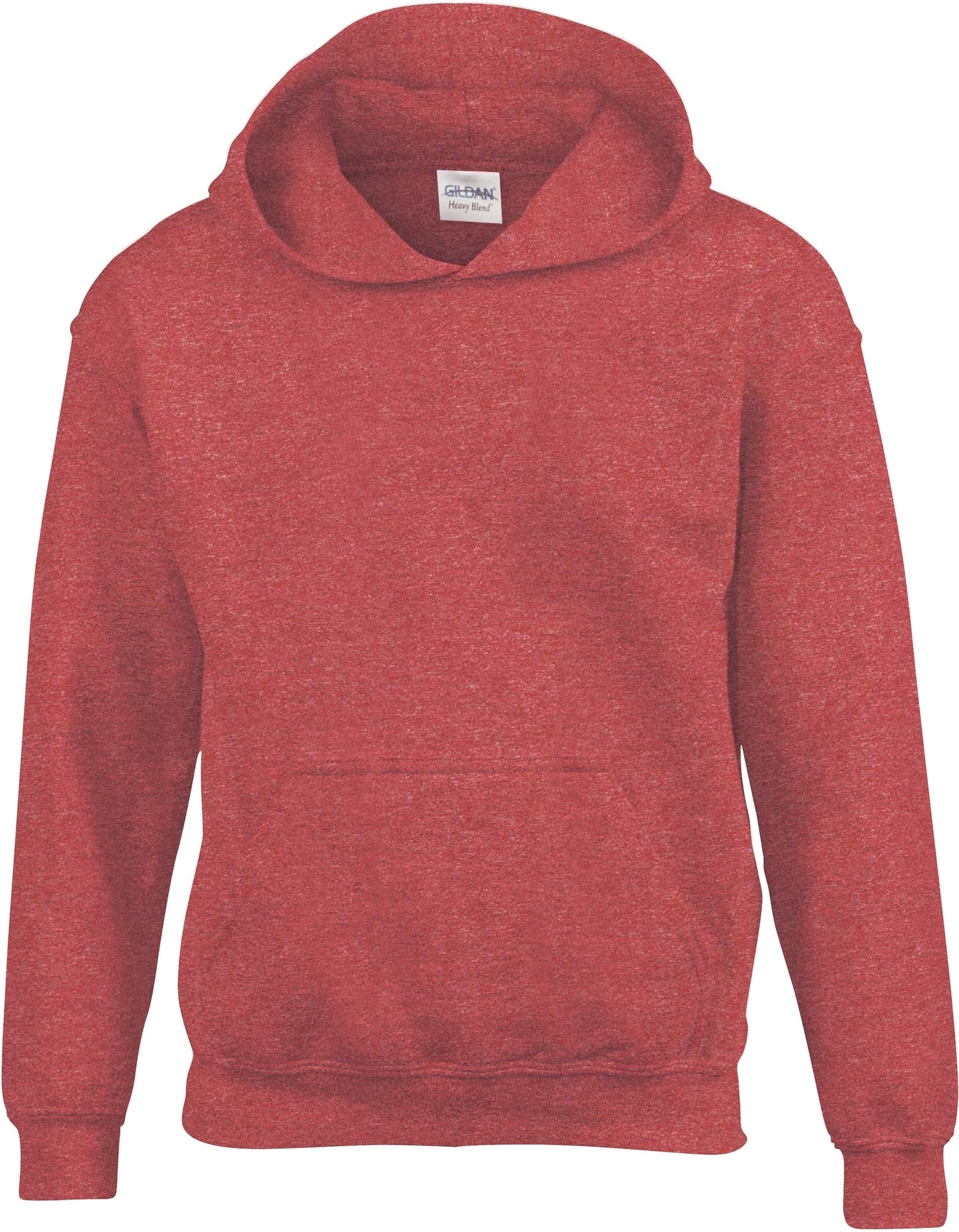 SWEAT-SHIRT ENFANT CAPUCHE HEAVY BLEND™ Heather Sport Scarlet Red Rouge, à personnaliser avec le logo de votre club. SWEAT-SHIRT ENFANT CAPUCHE HEAVY BLEND™ Heather Sport Scarlet Red Rouge
