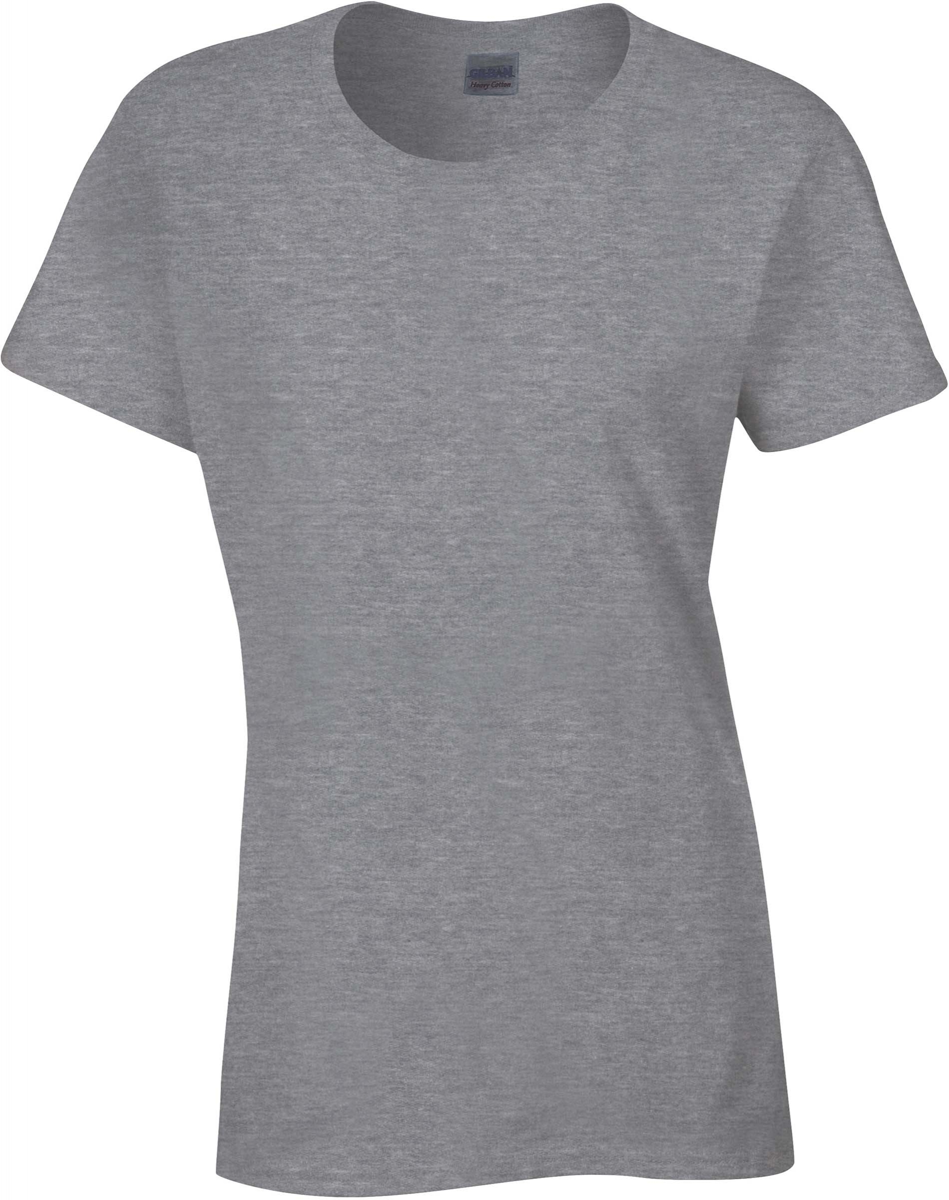 T-SHIRT FEMME HEAVY COTTON Gris Graphite Heather, à personnaliser avec le logo de votre club. T-SHIRT FEMME HEAVY COTTON Gris Graphite Heather