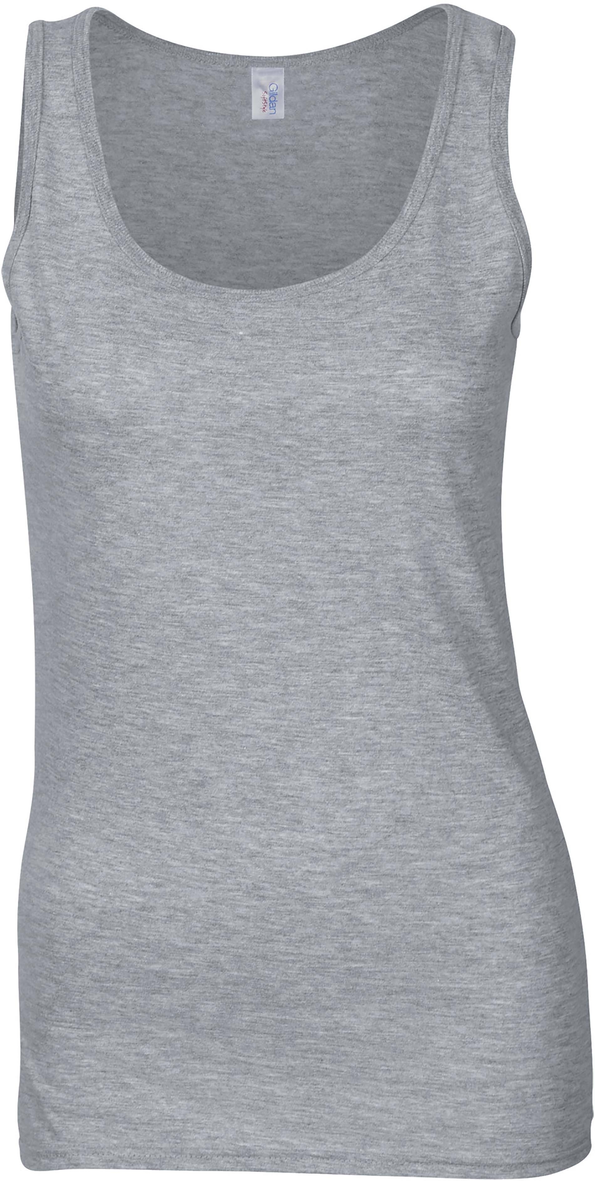 DÉBARDEUR FEMME SOFTSTYLE RS Sport Grey Gris, à personnaliser avec le logo de votre club. DÉBARDEUR FEMME SOFTSTYLE RS Sport Grey Gris