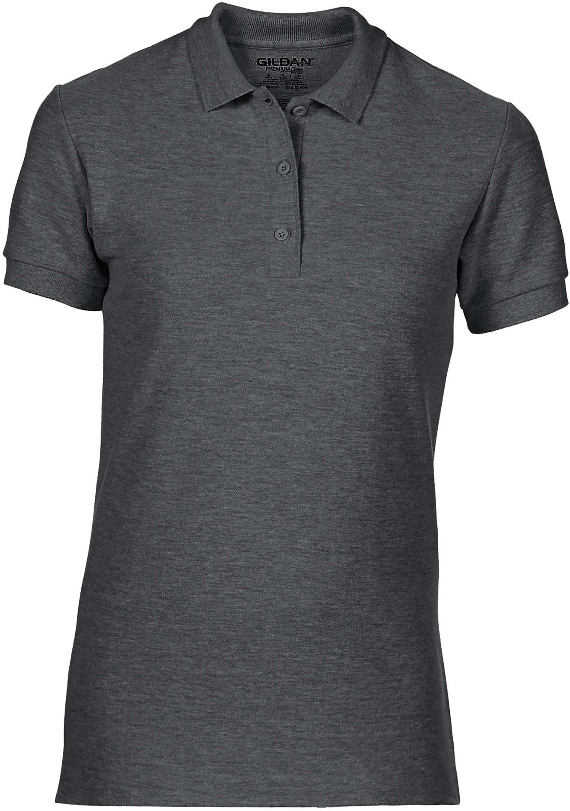 POLO FEMME PREMIUM Gris Dark Heather, à personnaliser avec le logo de votre club. POLO FEMME PREMIUM Gris Dark Heather