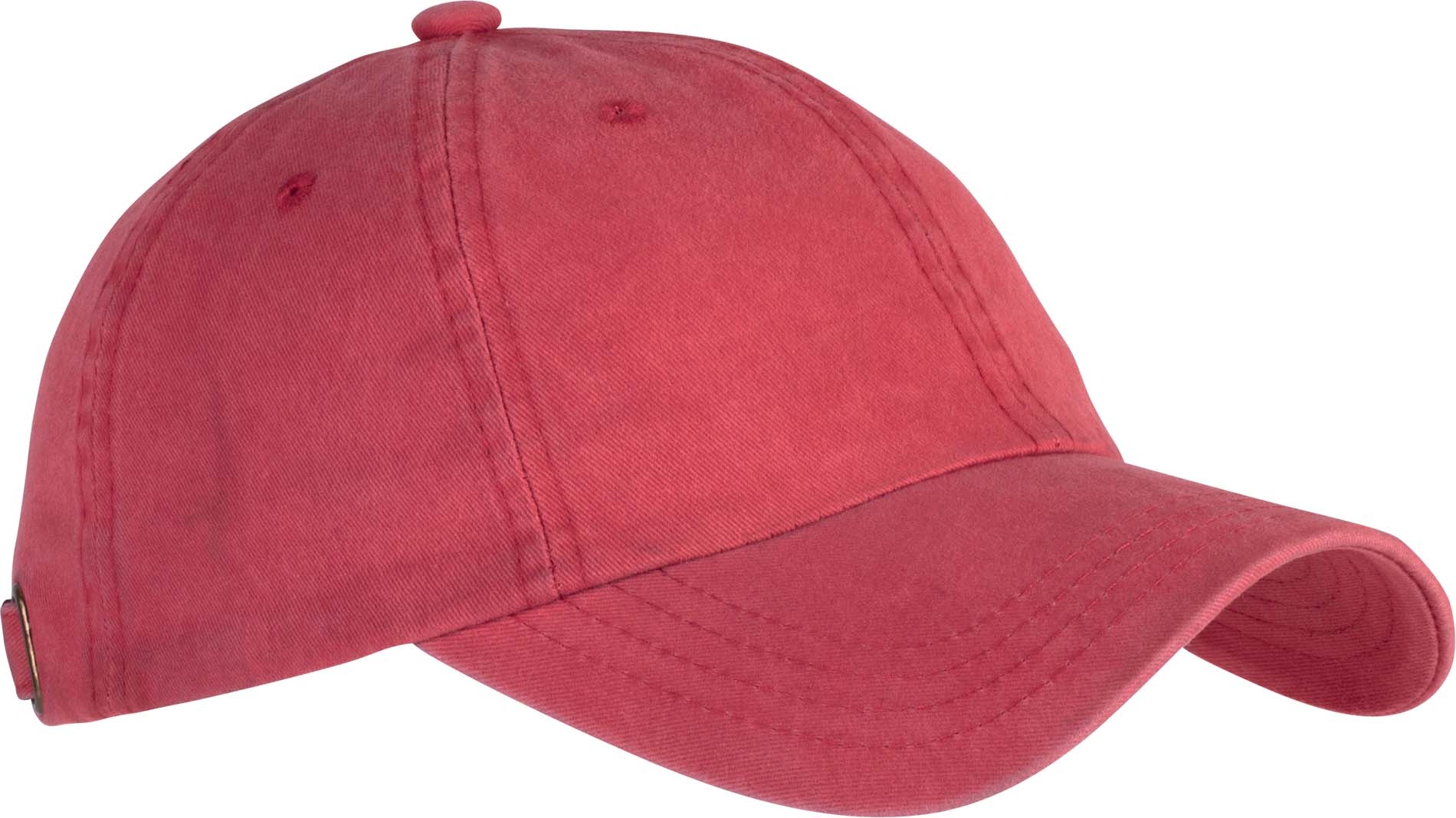 Casquette Vintage - 6 panneaux Red Washed, à personnaliser avec le logo de votre club. Casquette Vintage - 6 panneaux Red Washed