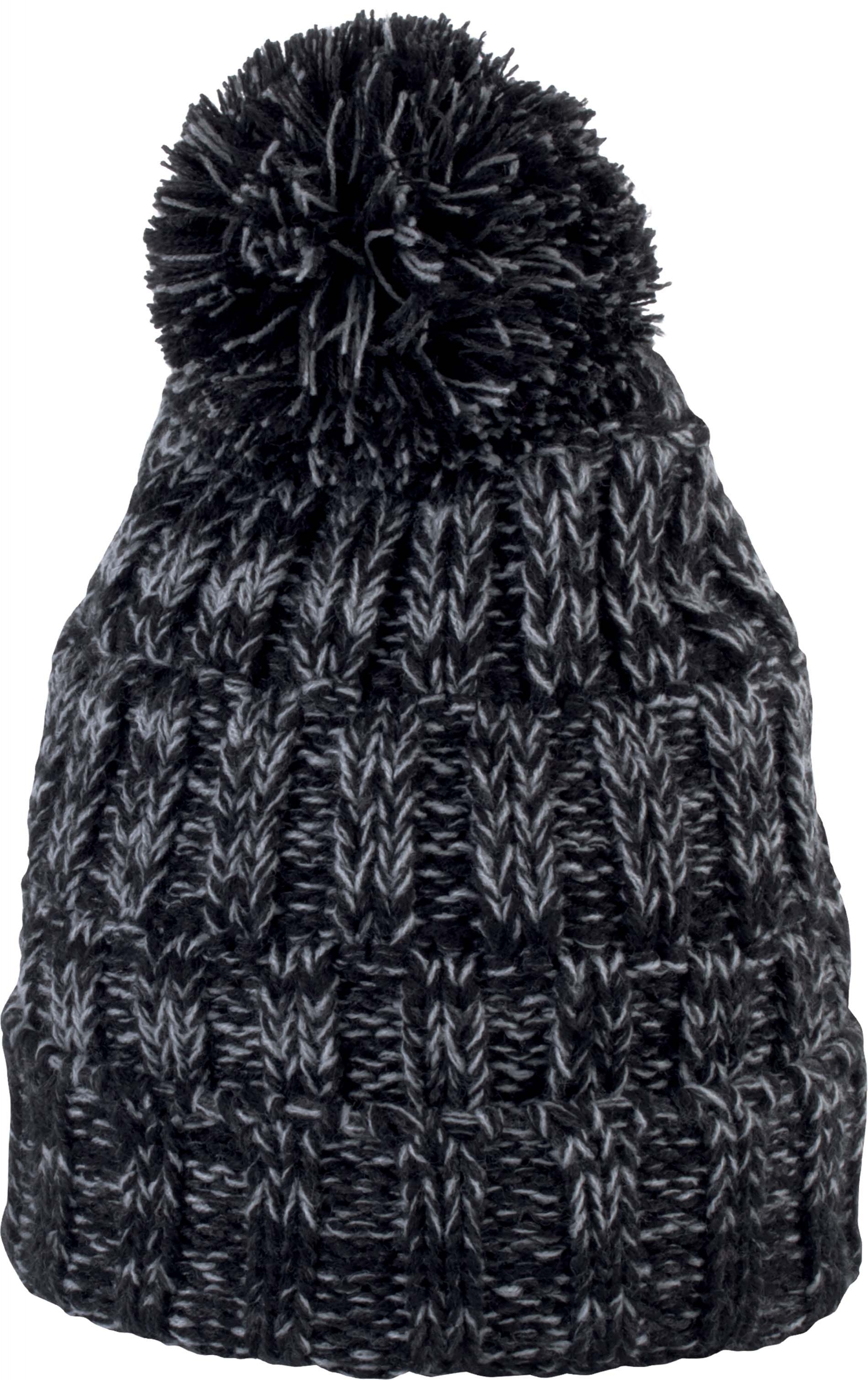 Bonnet à pompon Black Twist, à personnaliser avec le logo de votre club. Bonnet à pompon Black Twist