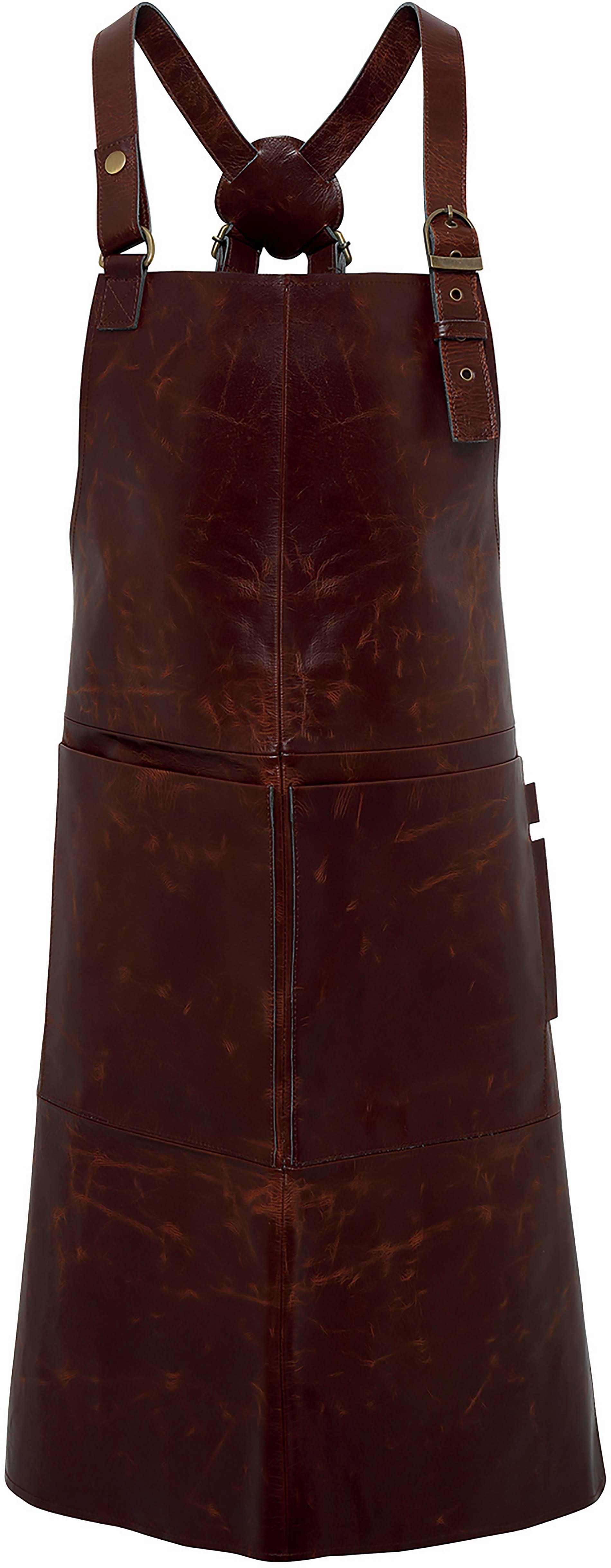 Tablier à bavette _Artisan_ Brown, à personnaliser avec le logo de votre club. Tablier à bavette _Artisan_ Brown