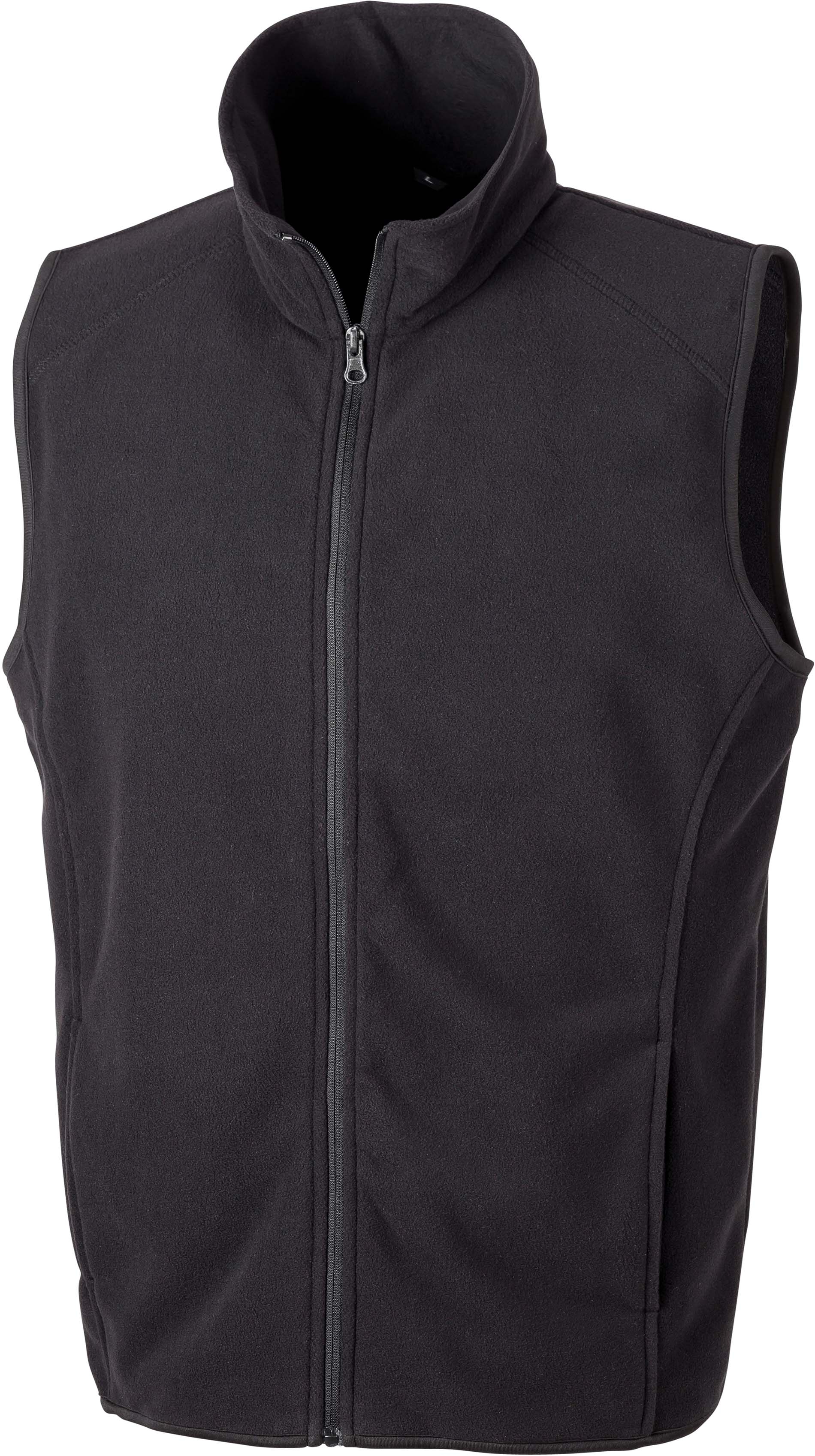Gilet micro polaire Black, à personnaliser avec le logo de votre club. Gilet micro polaire Black