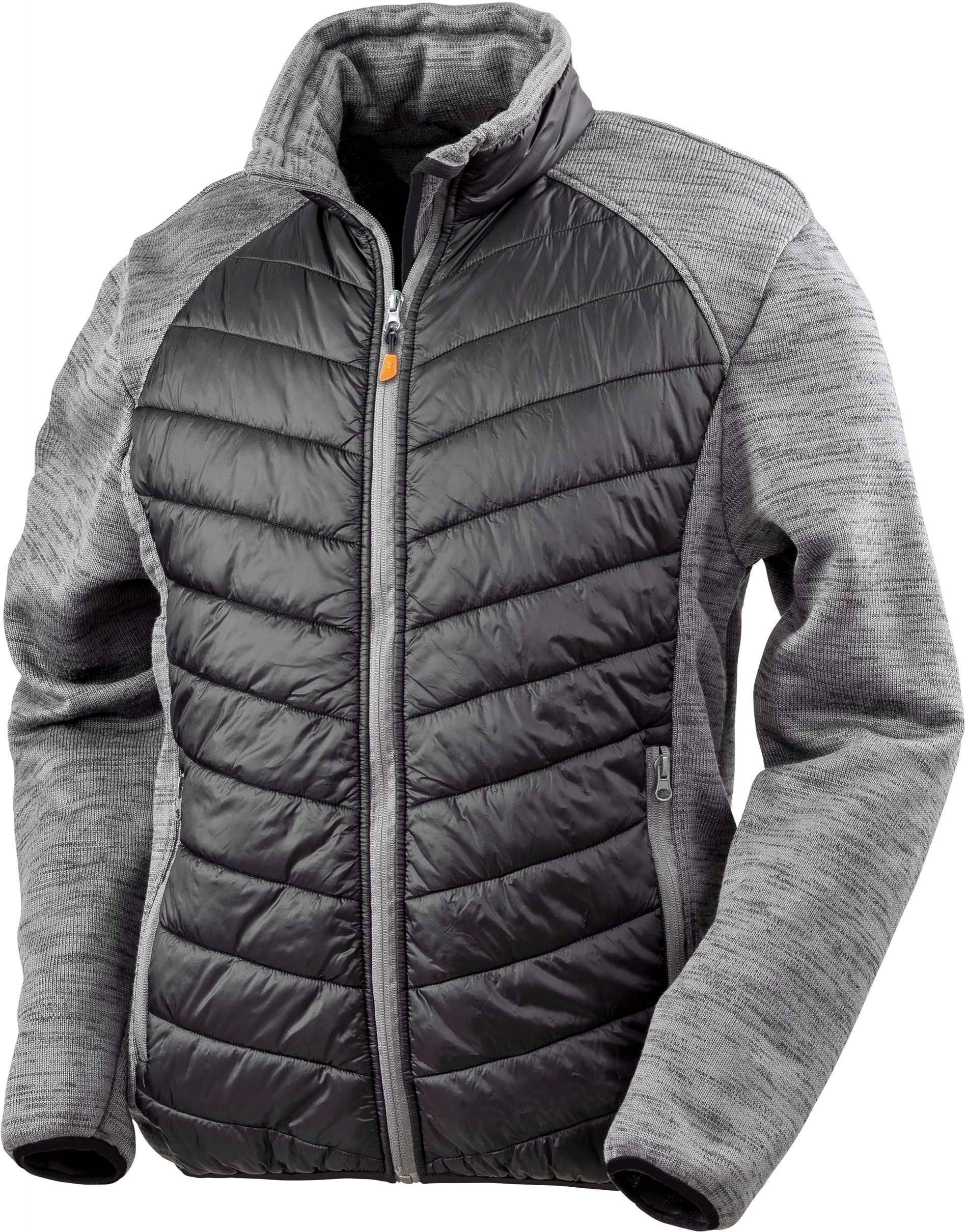 Veste Elevator Black / Grey Marl, à personnaliser avec le logo de votre club. Veste Elevator Black / Grey Marl