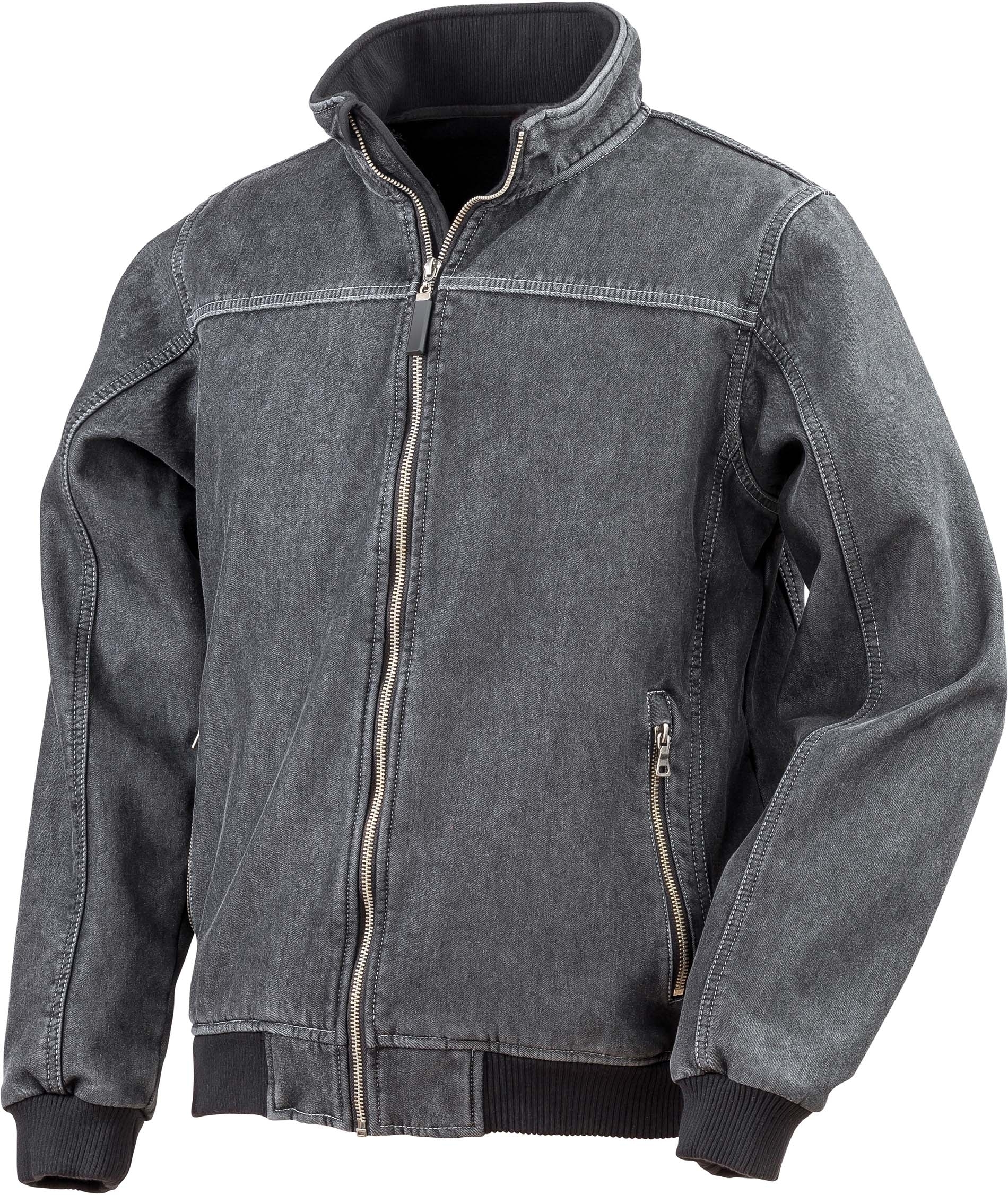 Veste softshell denim lavé Washed Black, à personnaliser avec le logo de votre club. Veste softshell denim lavé Washed Black