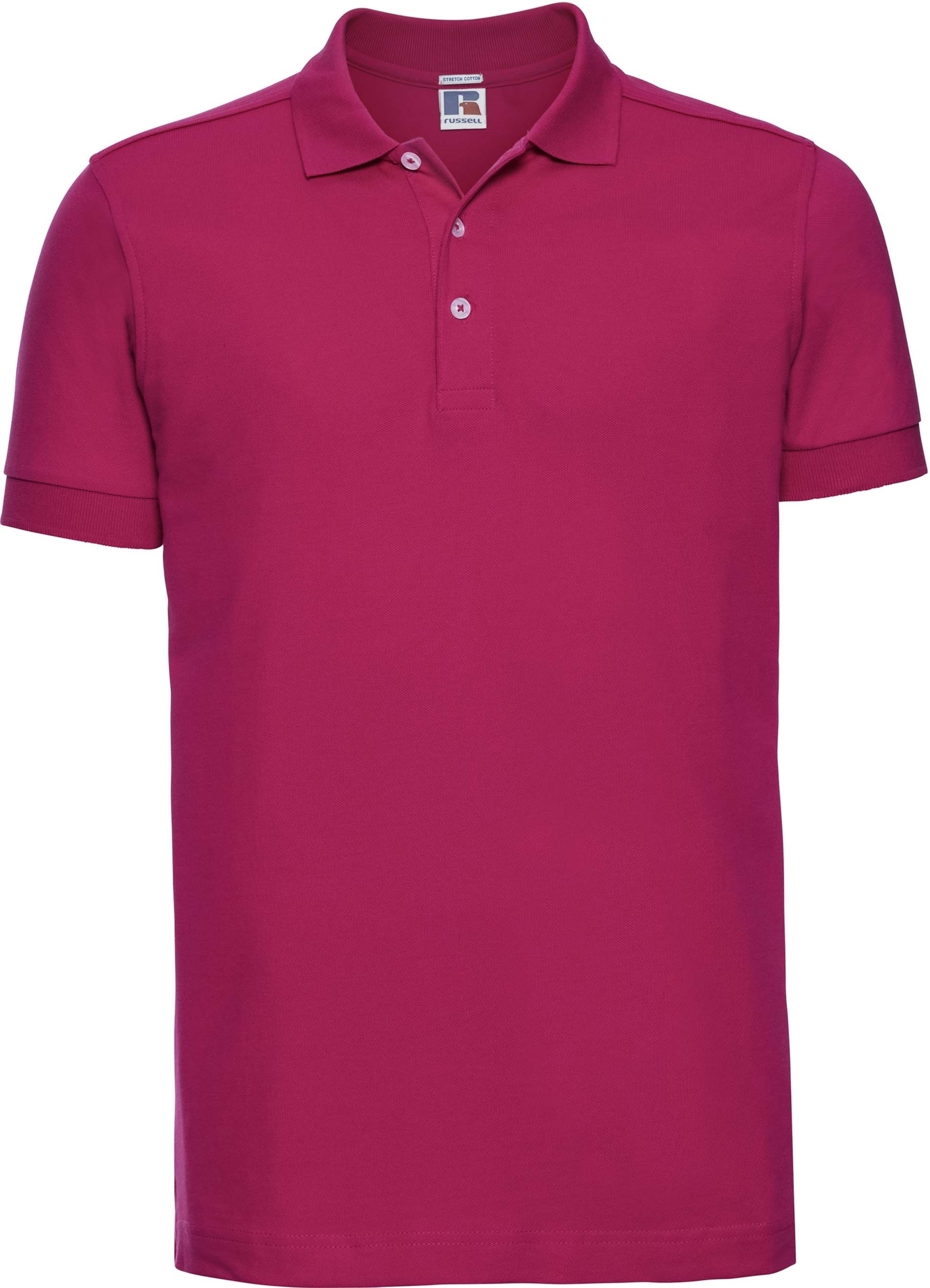 Polo Stretch Ajusté Homme Rose Fuchsia, à personnaliser avec le logo de votre club. Polo Stretch Ajusté Homme Rose Fuchsia
