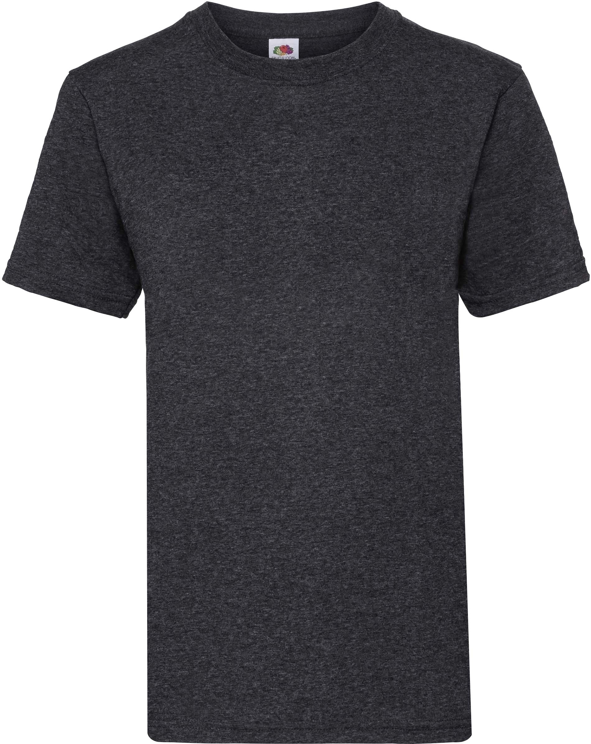 T-shirt homme Valueweight Fitted Dark Heather Grey, à personnaliser avec le logo de votre club. T-shirt homme Valueweight Fitted Dark Heather Grey
