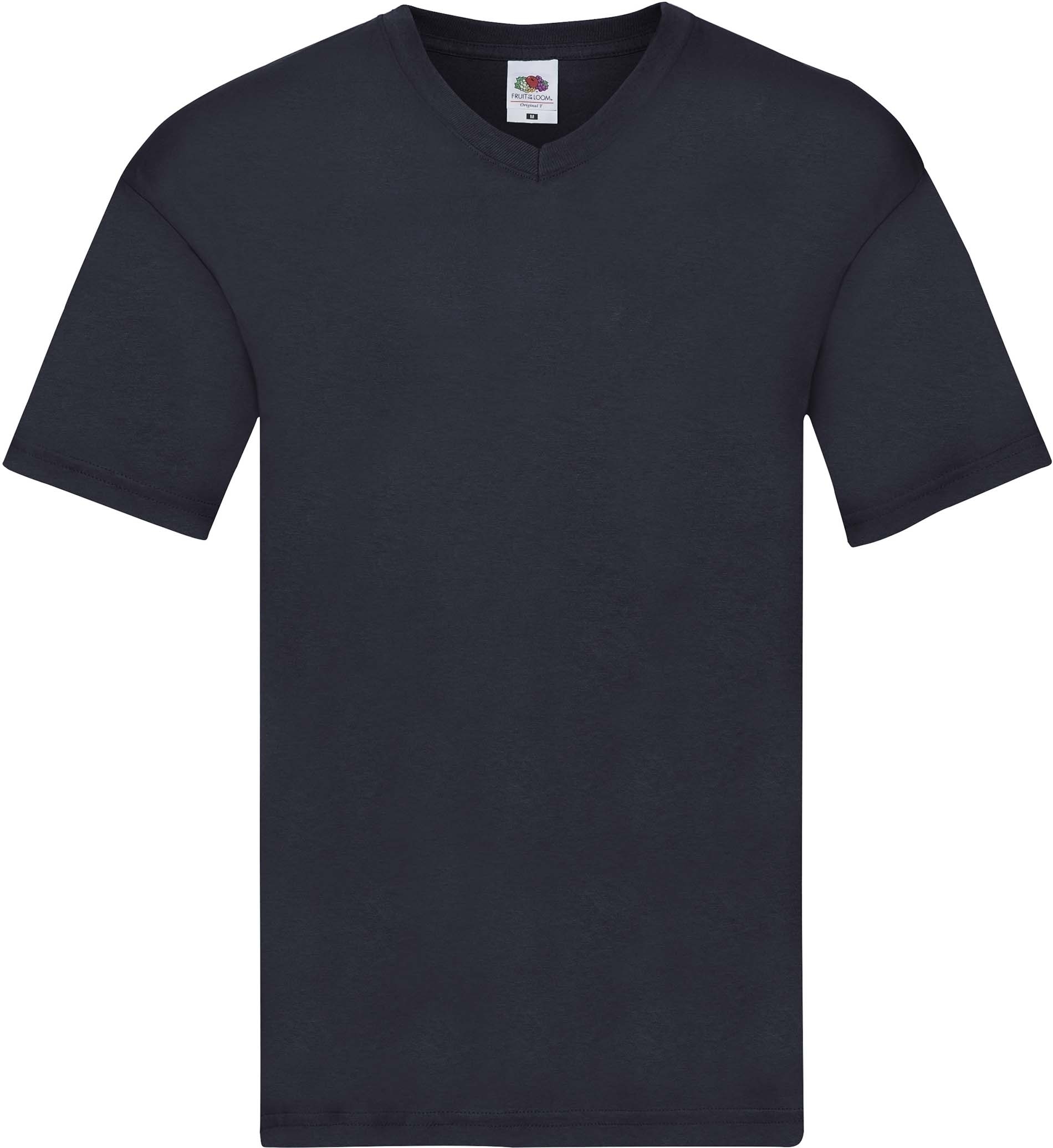 T-shirt col V Original-T Deep Navy, à personnaliser avec le logo de votre club. T-shirt col V Original-T Deep Navy