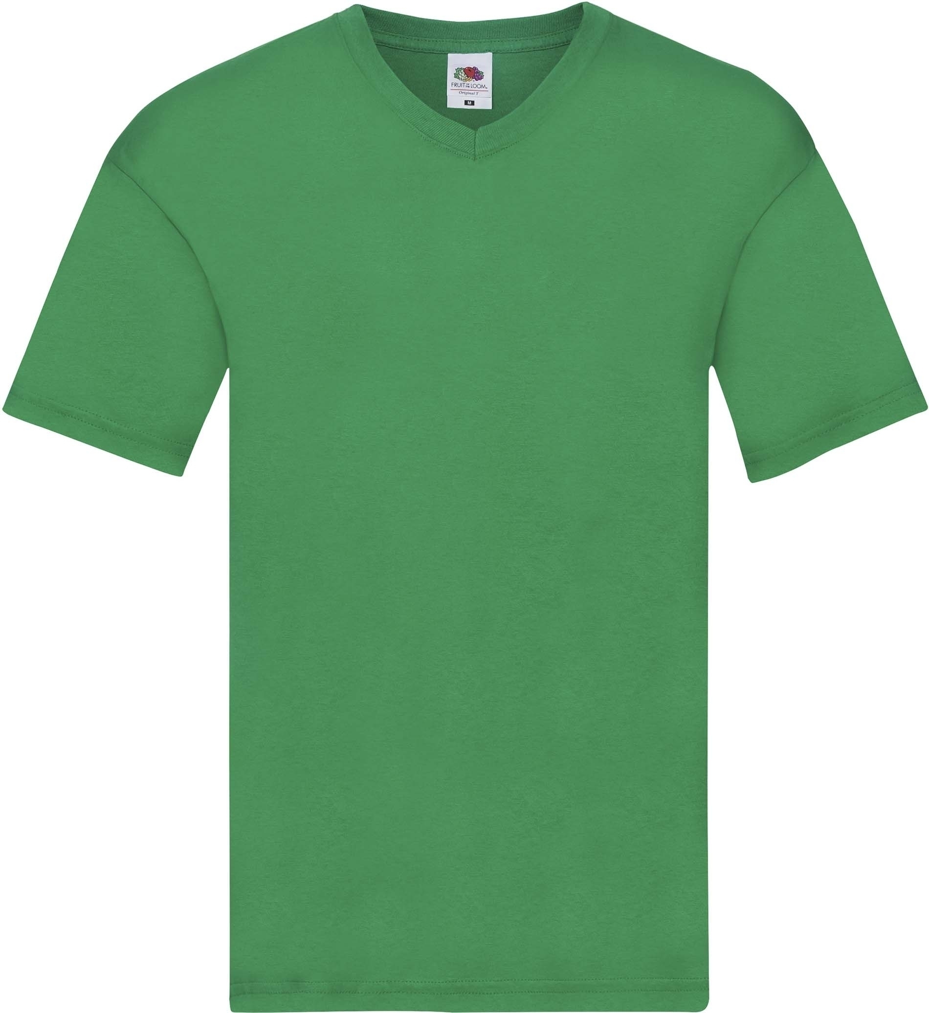T-shirt col V Original-T Kelly Green, à personnaliser avec le logo de votre club. T-shirt col V Original-T Kelly Green