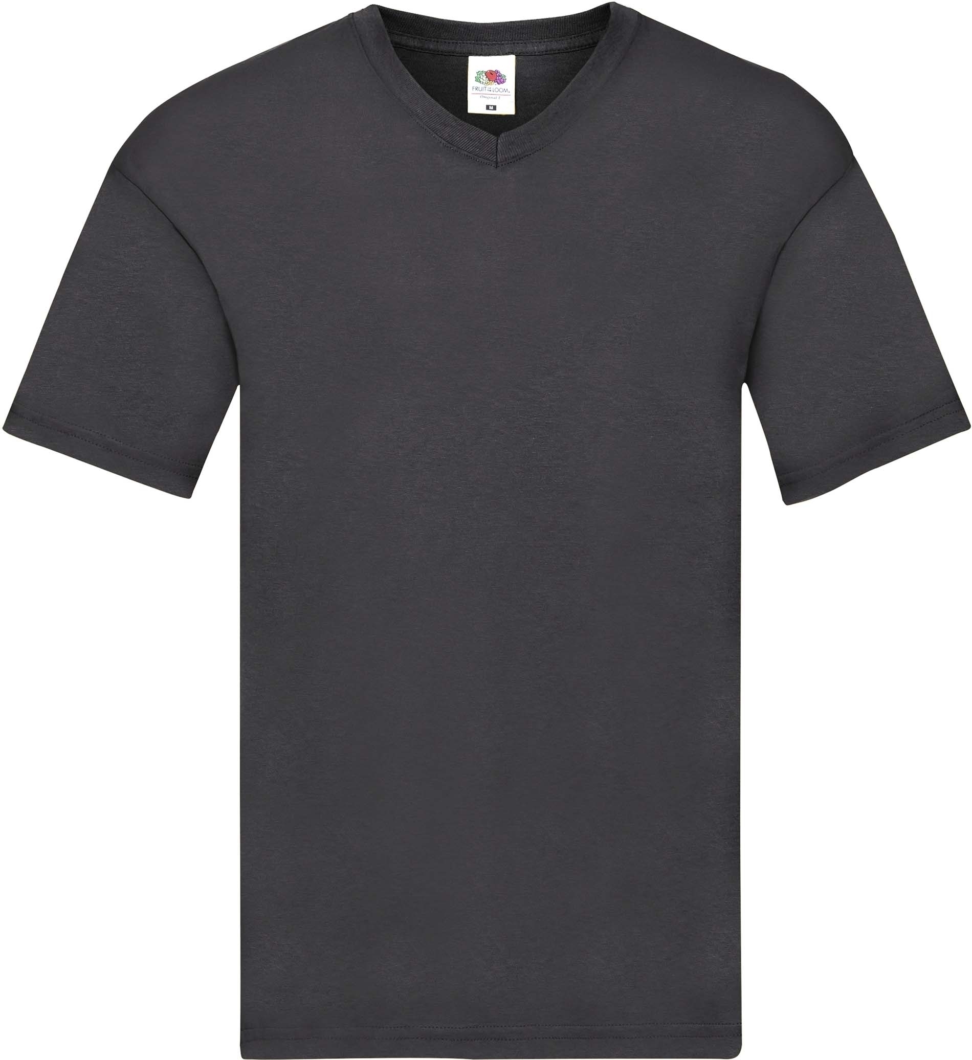 T-shirt col V Original-T Light Graphite, à personnaliser avec le logo de votre club. T-shirt col V Original-T Light Graphite