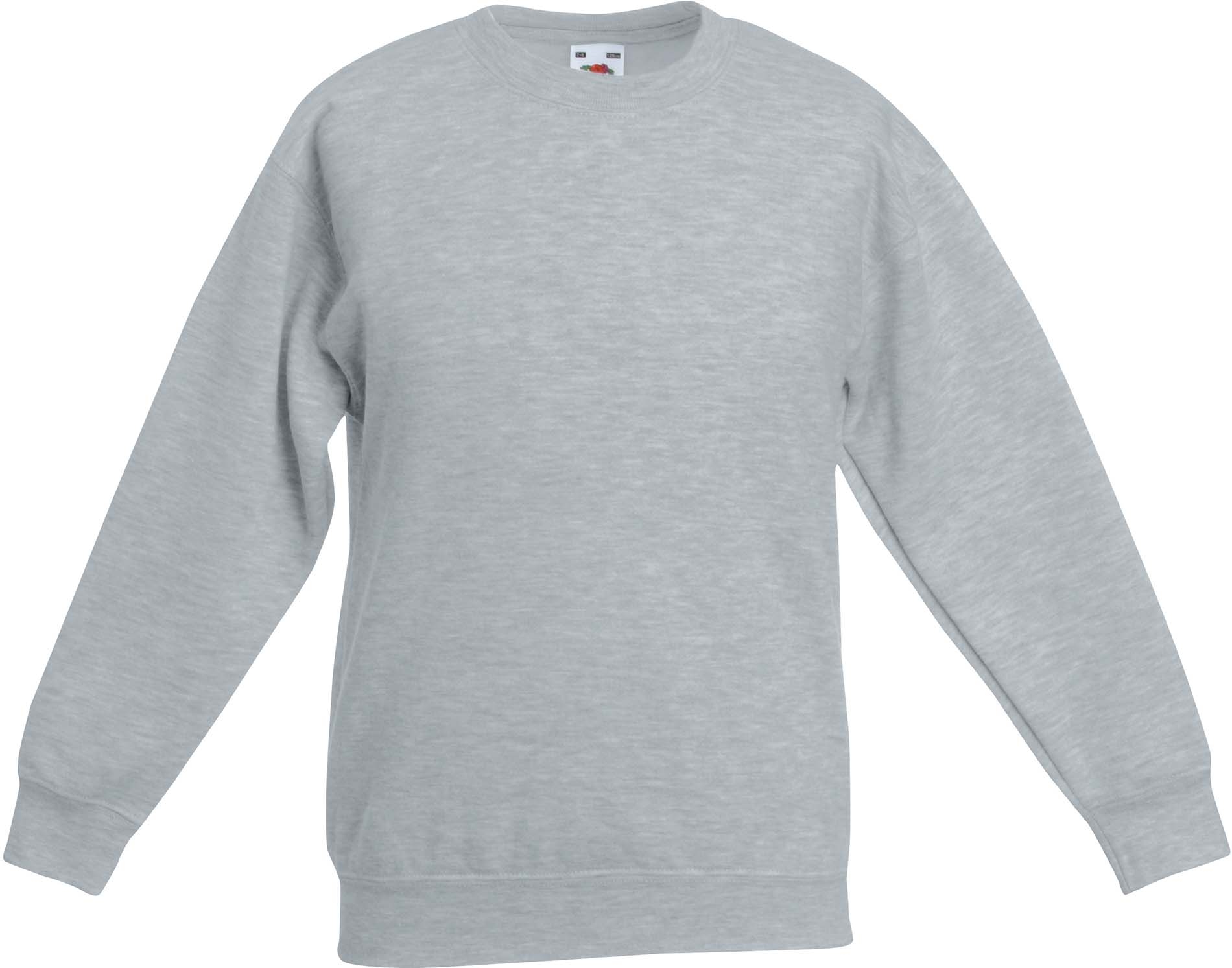 SWEAT-SHIRT ENFANT COL ROND CLASSIC (62-041-0) Gris Heather Grey, à personnaliser avec le logo de votre club. SWEAT-SHIRT ENFANT COL ROND CLASSIC (62-041-0) Gris Heather Grey