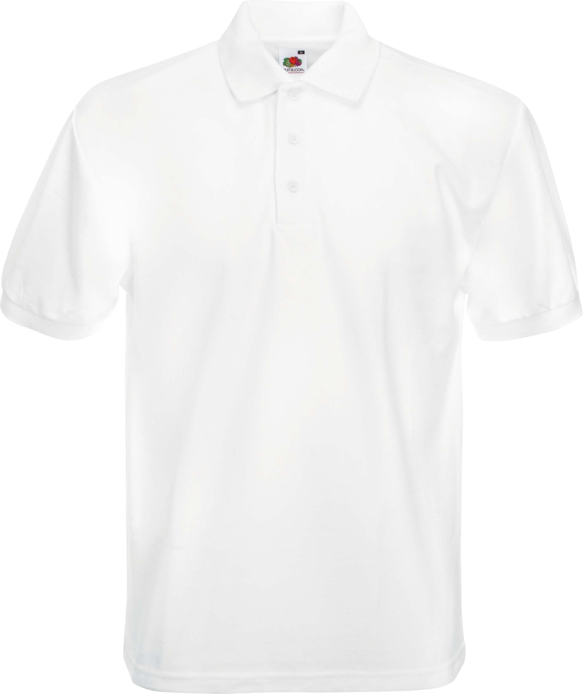 POLO HEAVY 65/35 White Blanc, à personnaliser avec le logo de votre club. POLO HEAVY 65/35 White Blanc