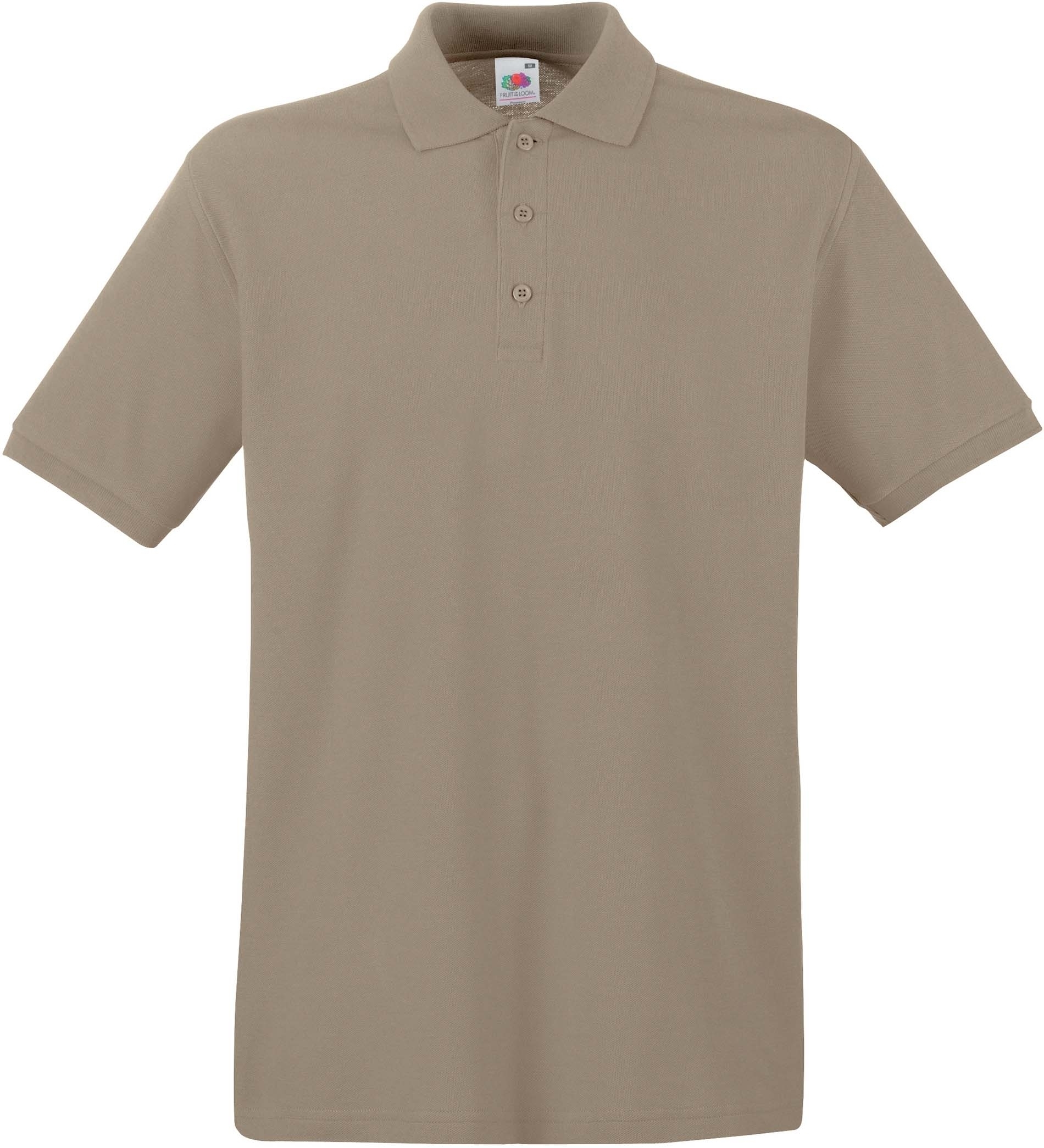 POLO PREMIUM (63-218-0) Beige Khaki Beige, à personnaliser avec le logo de votre club. POLO PREMIUM (63-218-0) Beige Khaki Beige