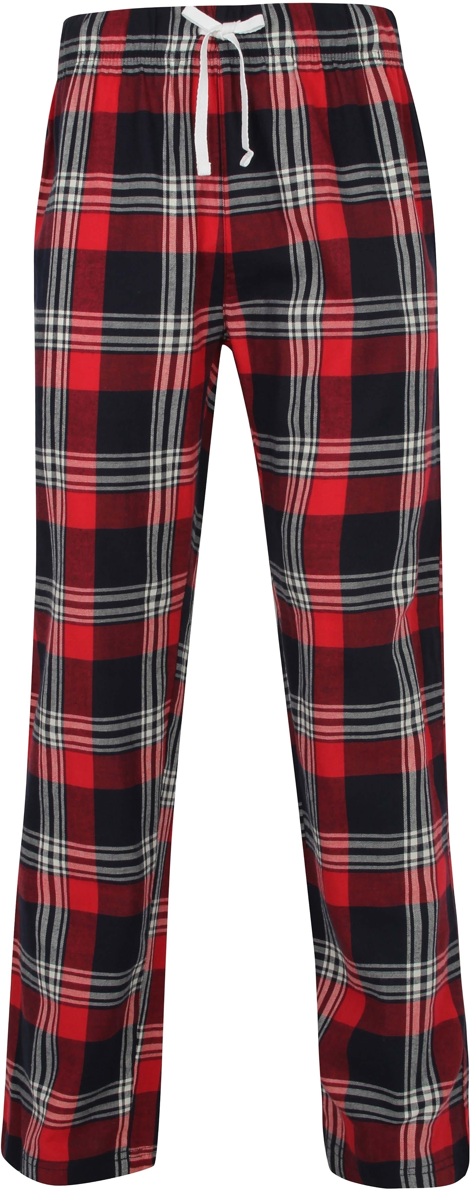 Pantalon homme à motif tartan Red / Navy Check, à personnaliser avec le logo de votre club. Pantalon homme à motif tartan Red / Navy Check