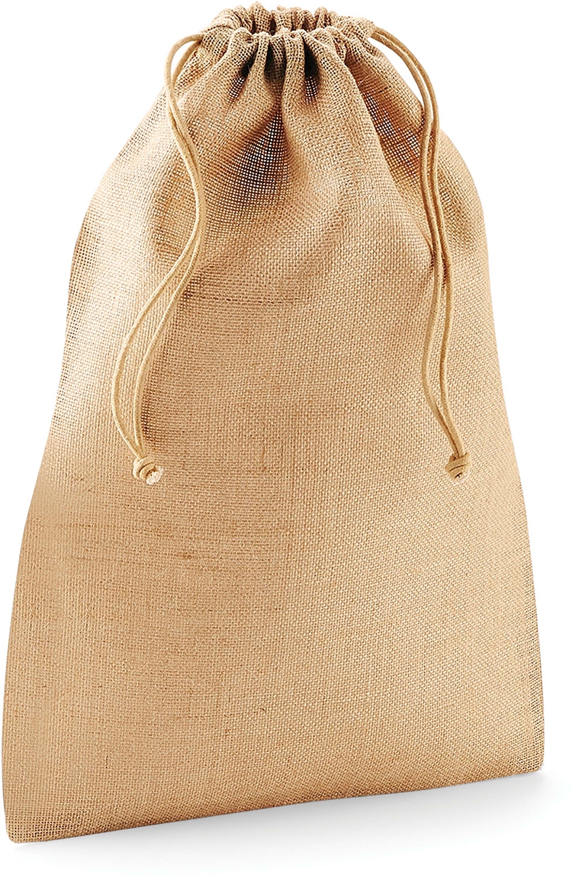 Sac à cordelette en jute Natural, à personnaliser avec le logo de votre club. Sac à cordelette en jute Natural