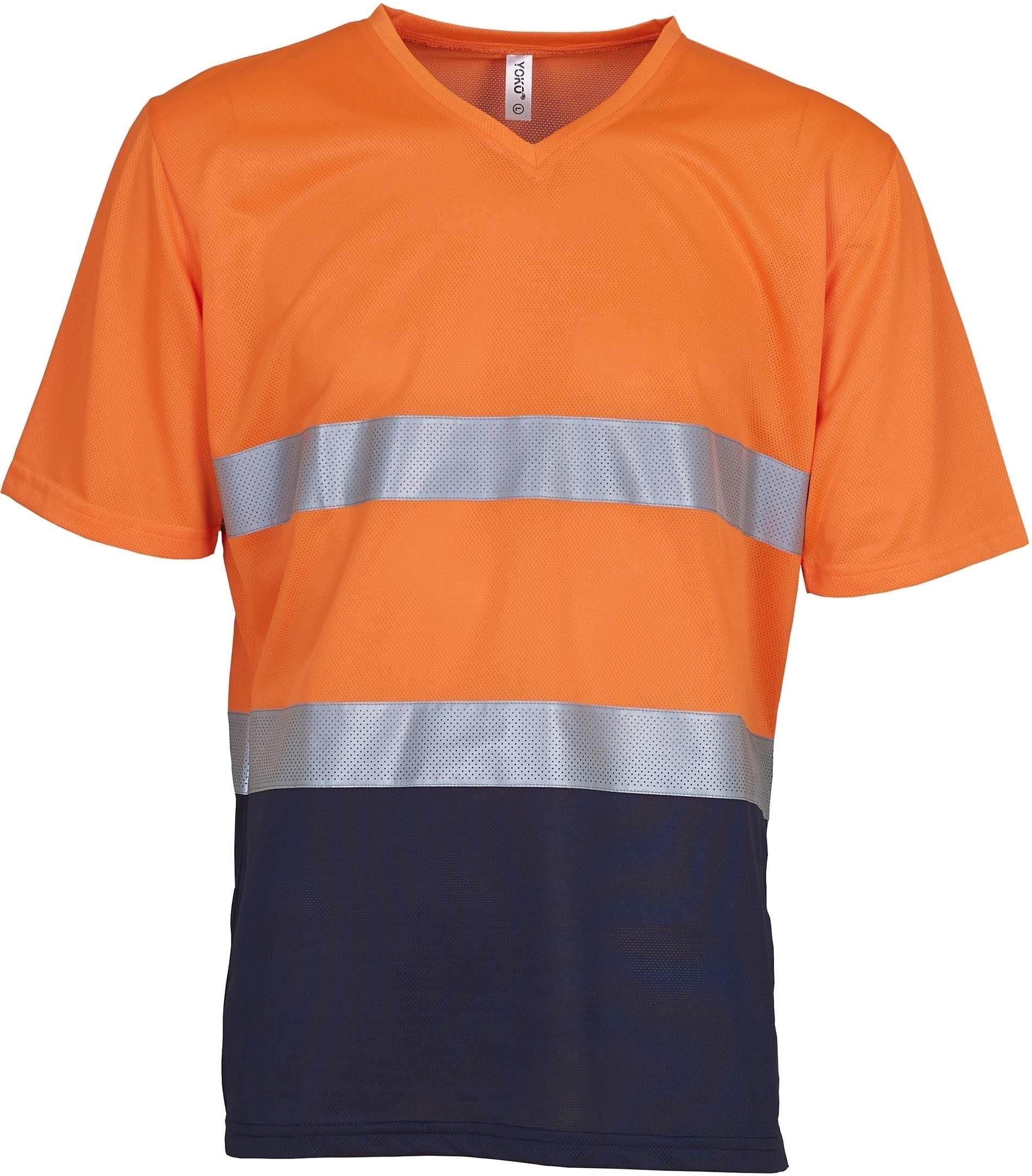 T-shirt haute visibilité Top Cool Hi Vis Orange / Navy