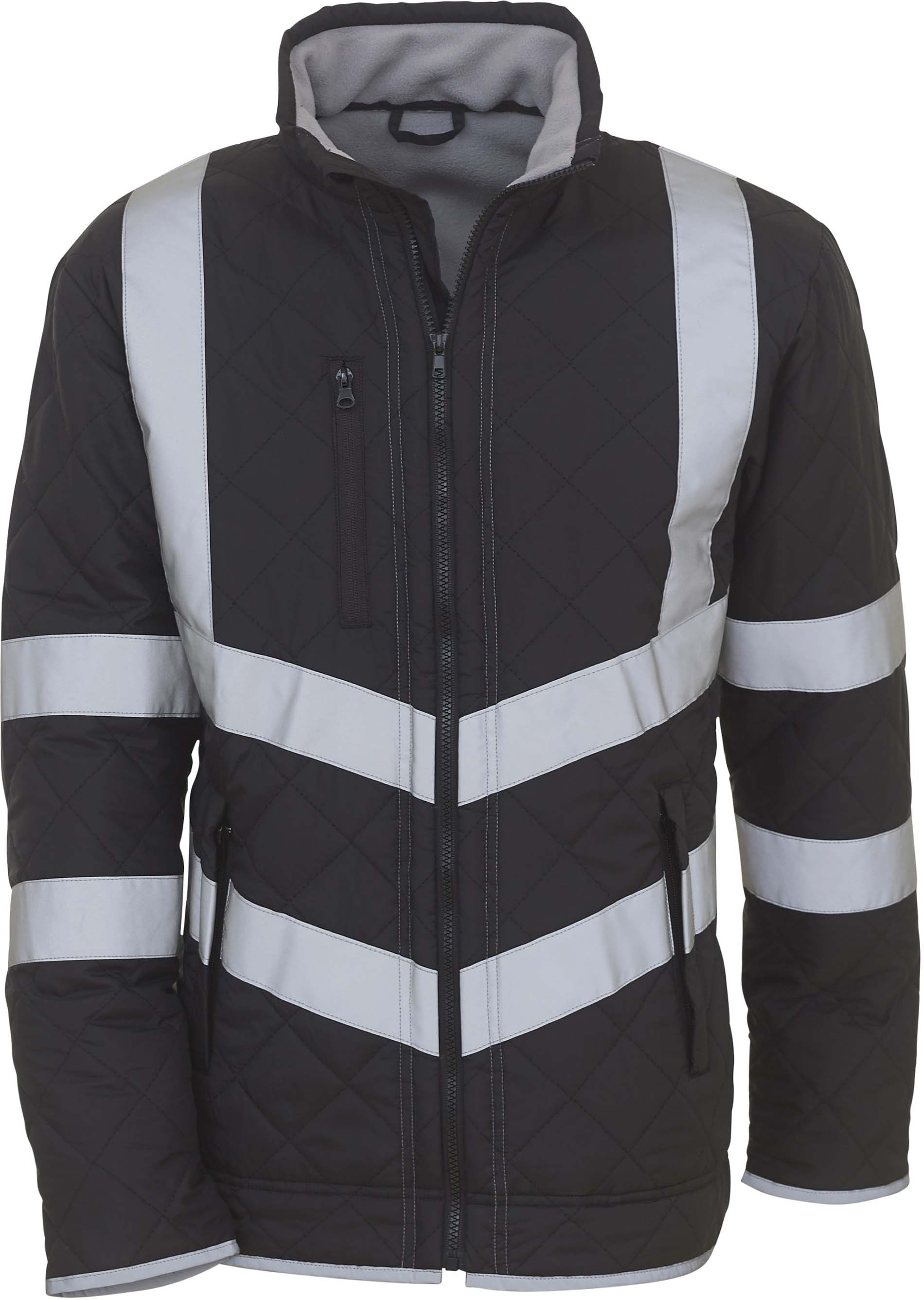 Veste haute visibilité _Kensington_ Black, à personnaliser avec le logo de votre club. Veste haute visibilité _Kensington_ Black