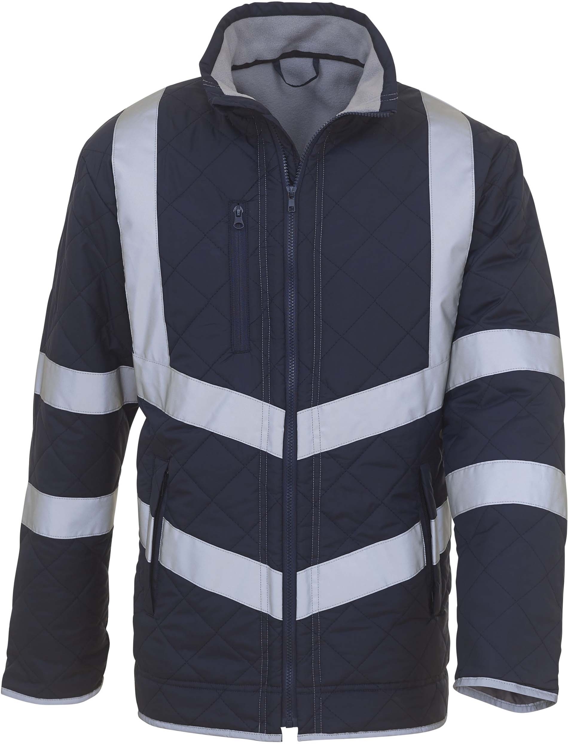 Veste haute visibilité _Kensington_ Navy, à personnaliser avec le logo de votre club. Veste haute visibilité _Kensington_ Navy