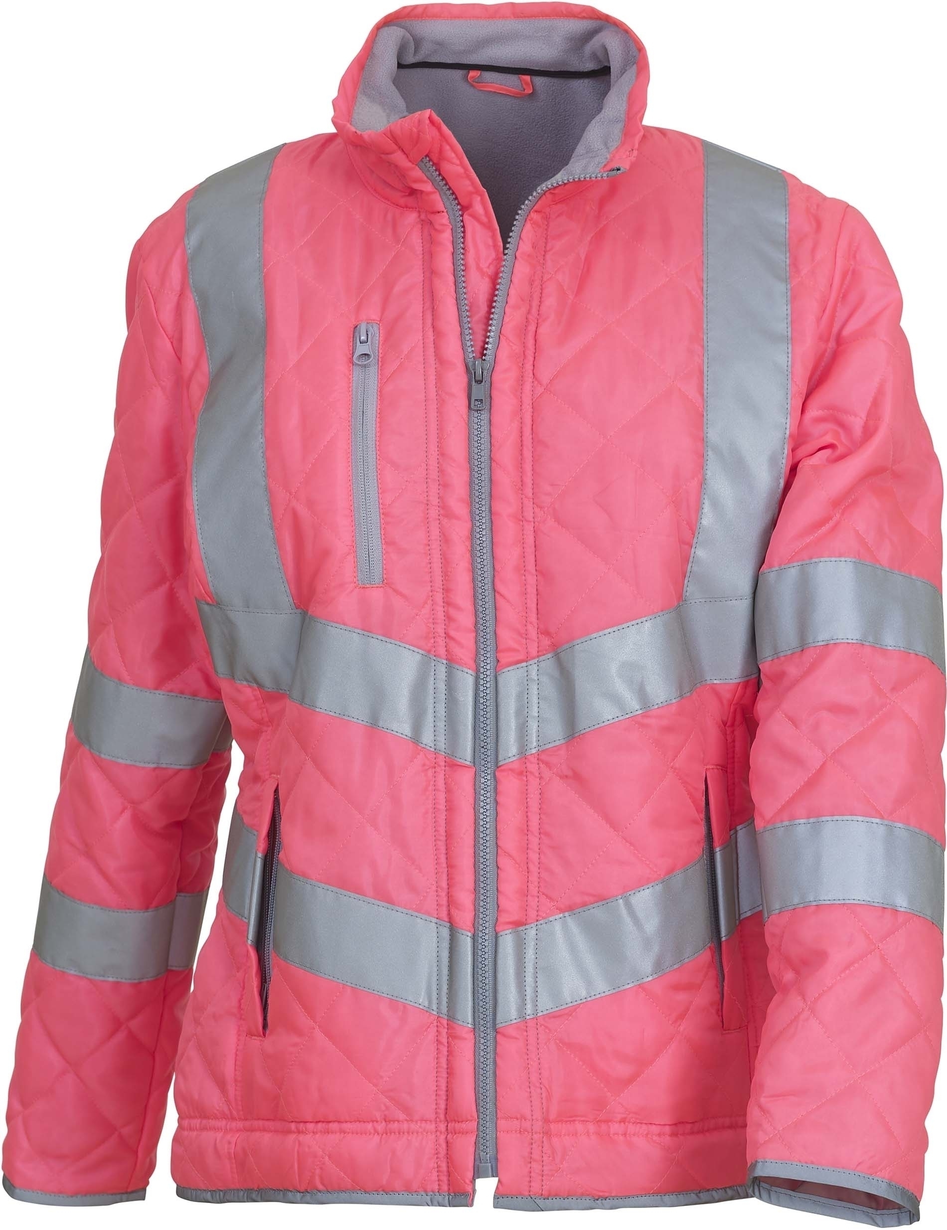Veste haute visibilité _Kensington_ Pink, à personnaliser avec le logo de votre club. Veste haute visibilité _Kensington_ Pink