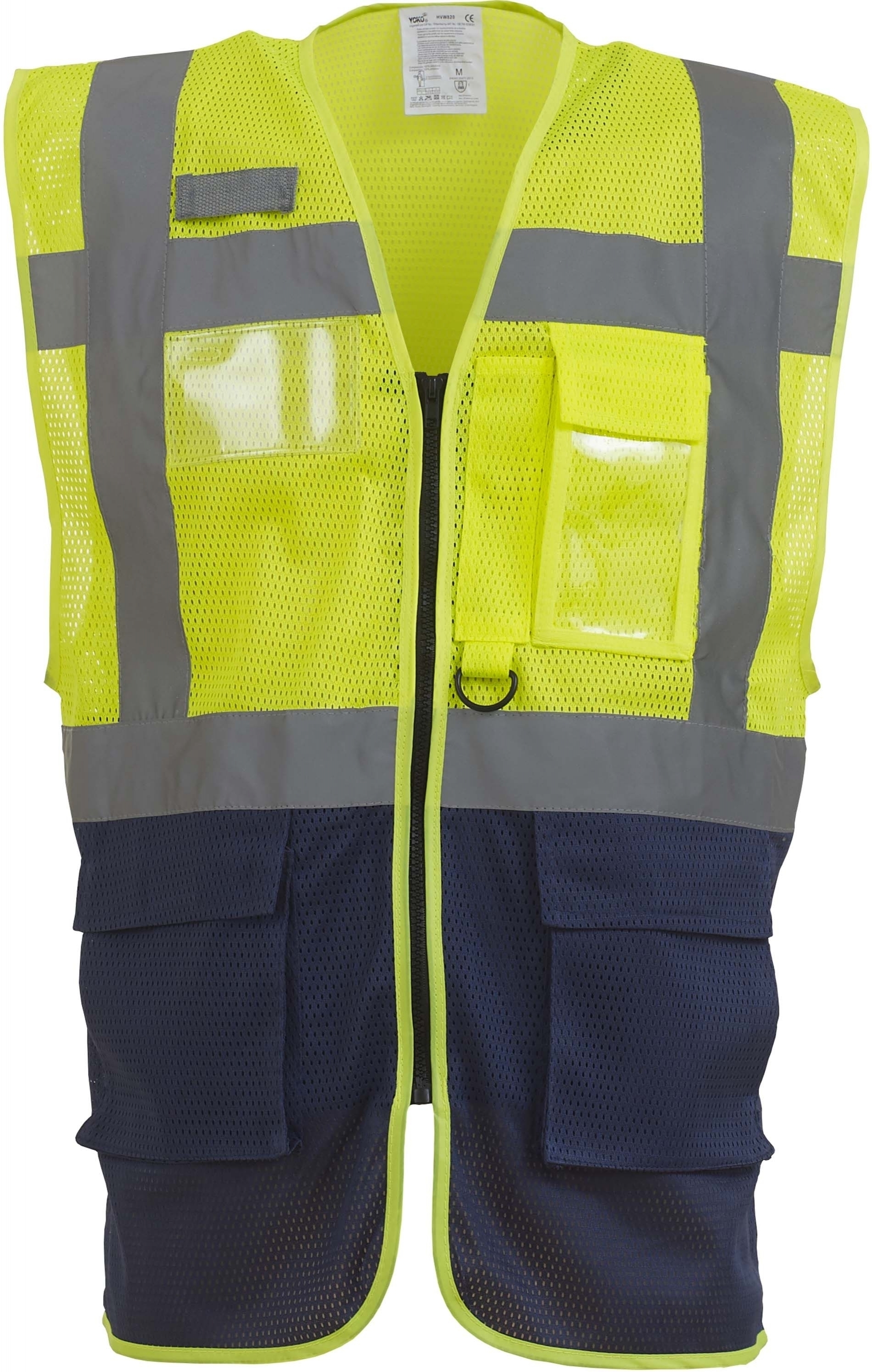 Gilet haute visibilité Top Cool _Management_ Hi Vis Yellow / Navy Blue, à personnaliser avec le logo de votre club. Gilet haute visibilité Top Cool _Management_ Hi Vis Yellow / Navy Blue